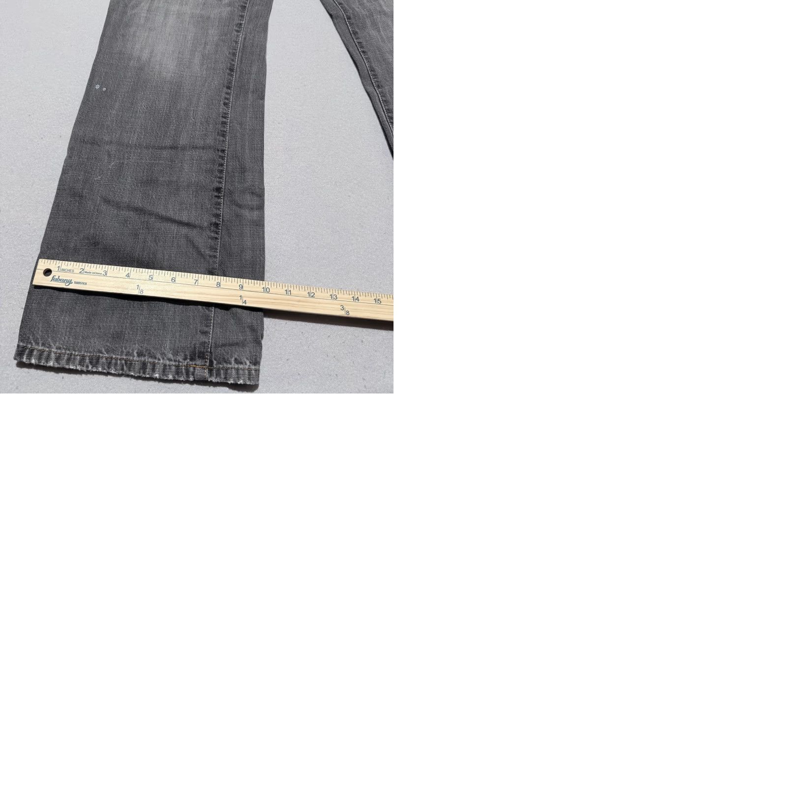 Calvin Klein Calvin Klein Jeans Men Gray Denim Mid Rise Classic Straight Zip Jeans 38 Velcro? Size US 38 / EU 54 - 9 Thumbnail