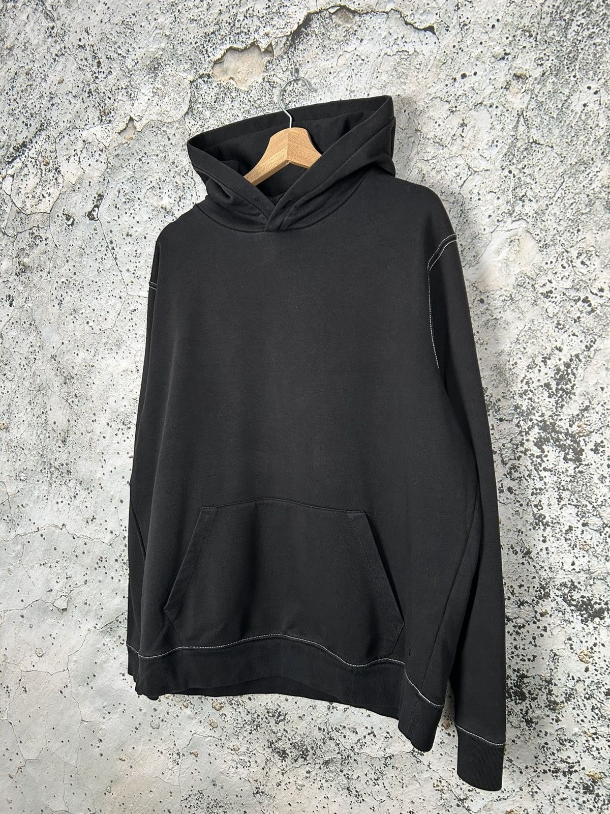 Allsaints Allsaints Black Hoodie Streetwear Designer Avant Garde Size US M / EU 48-50 / 2 - 2 Thumbnail