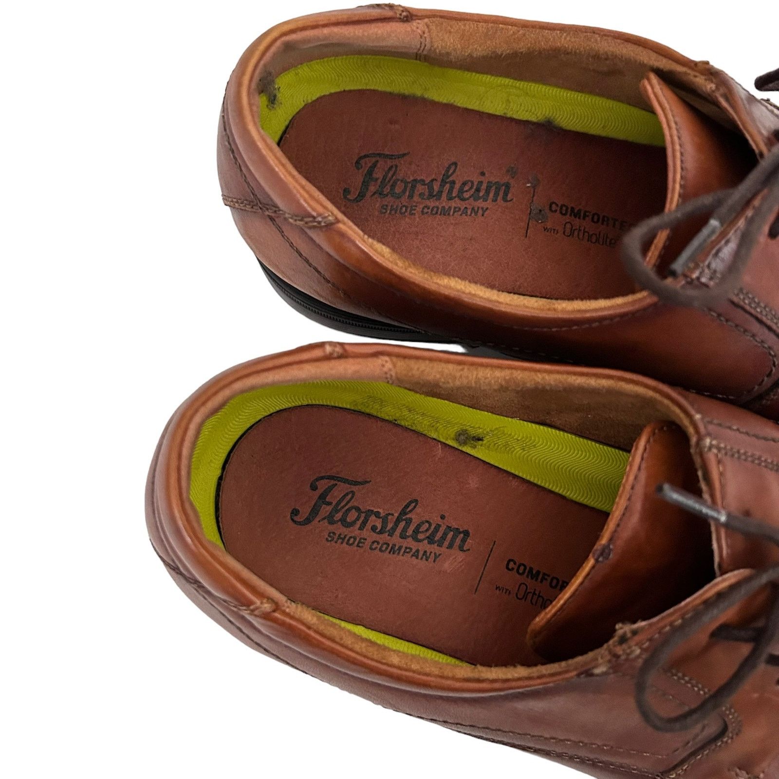 Florsheim Florsheim Brown Leather Comfort Ortholite Loafers Sz 9 Size US 9 / EU 42 - 2 Thumbnail