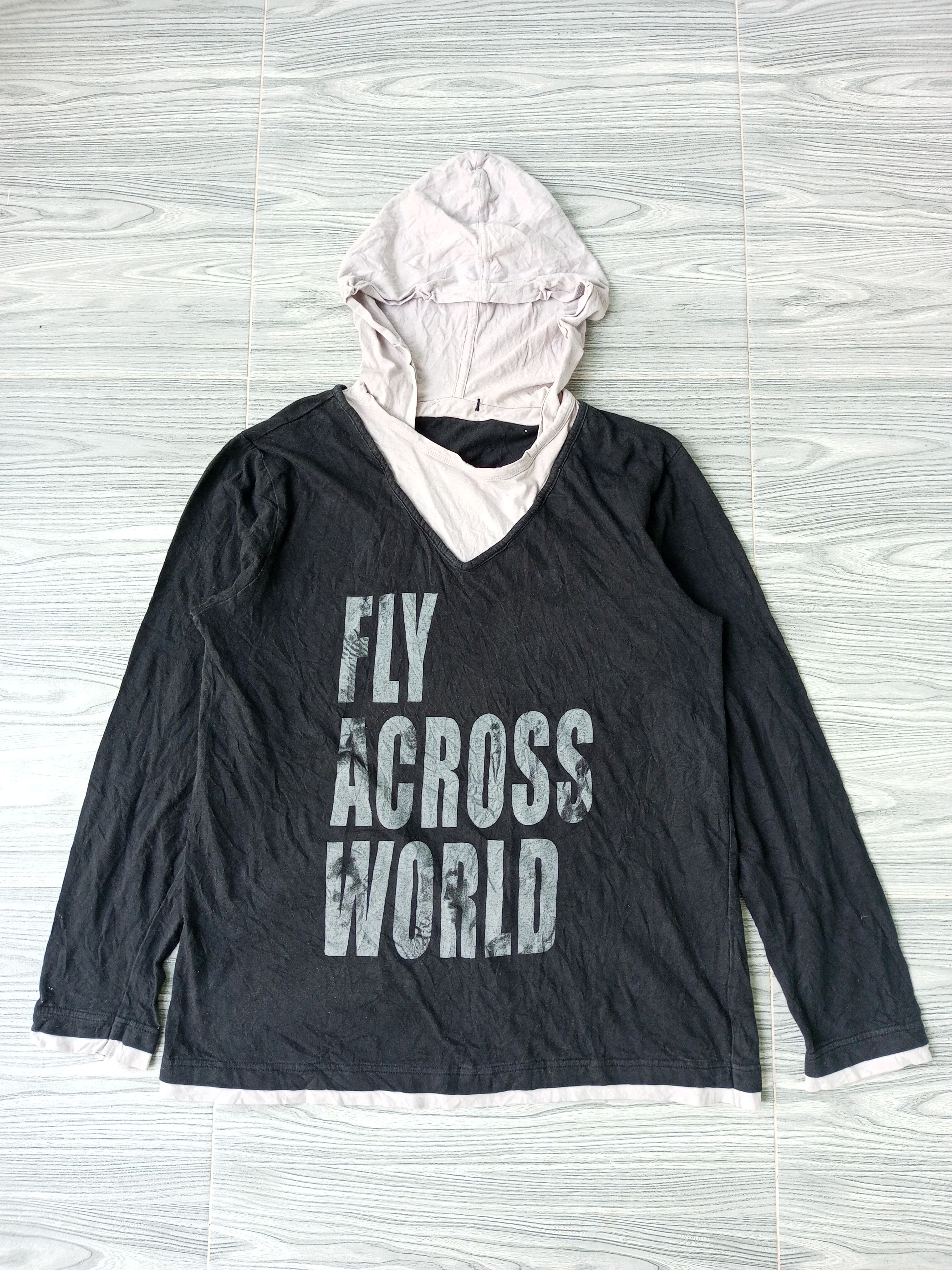 Japanese Brand "Lost Tag" Japan Double Layer Hoodie LongSleeve Tshirt Size US L / EU 52-54 / 3 - 1 Thumbnail
