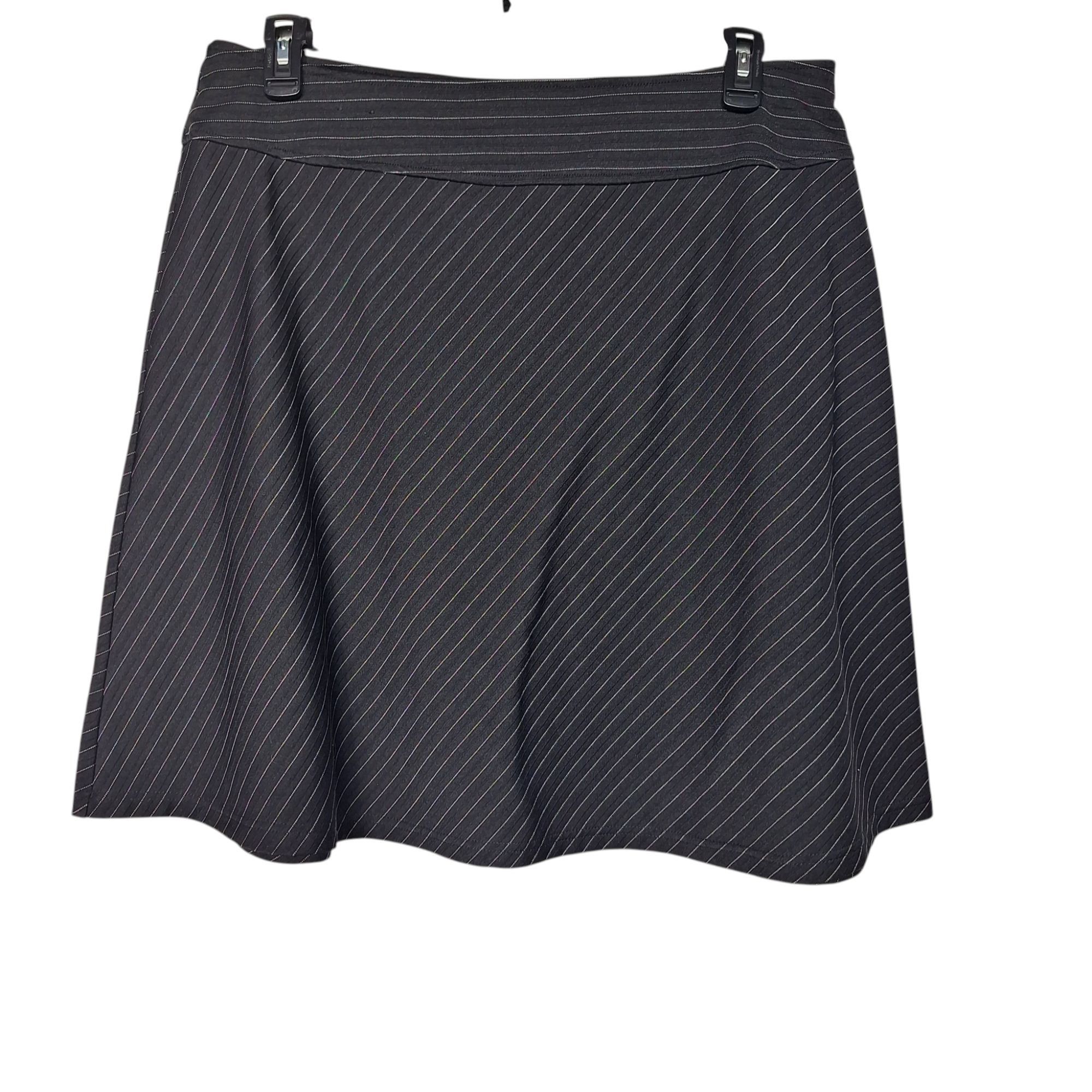 Other Vtg Fashion Bug Pinstripe Mini Skirt Office Siren Dark Acade Size 40" / US 18 - 3 Thumbnail