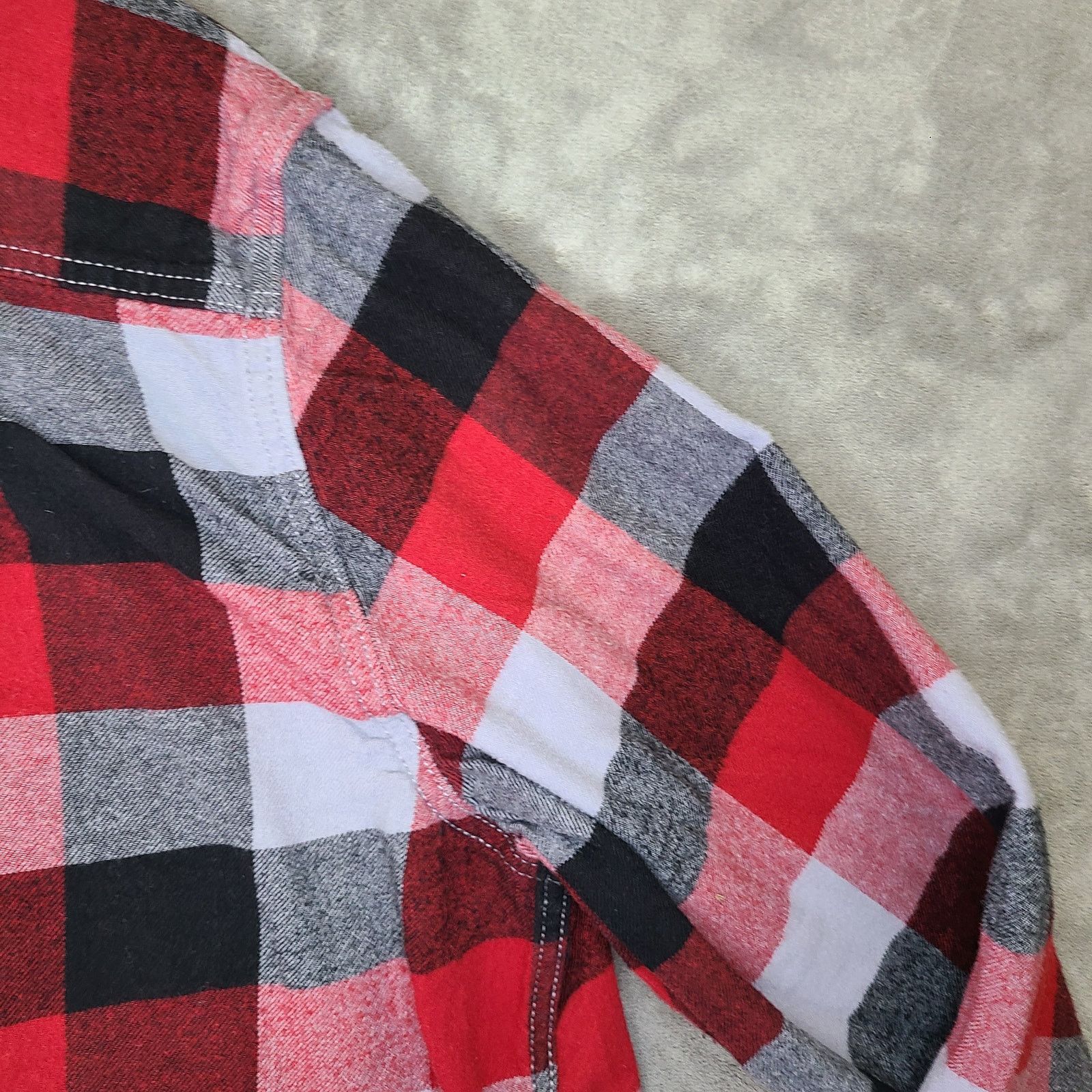 Eddie Bauer Eddie Bauer XXL Plaid Flannel Shirt Black/Gray Size US XXL / EU 58 / 5 - 11 Thumbnail