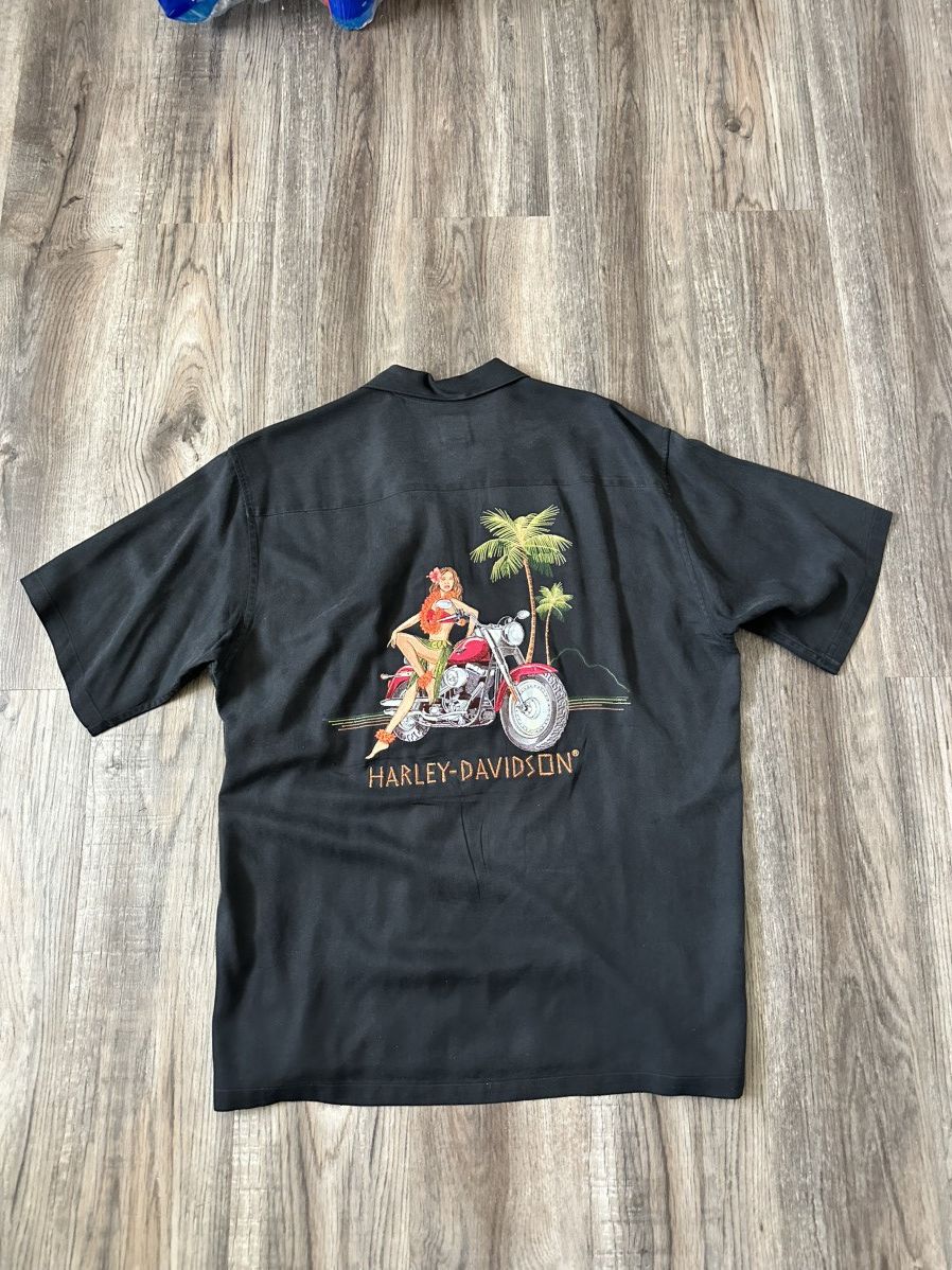 Vintage Vintage Harley Davidson Hawaii Rock Shirt Size US XL / EU 56 / 4 - 1 Thumbnail