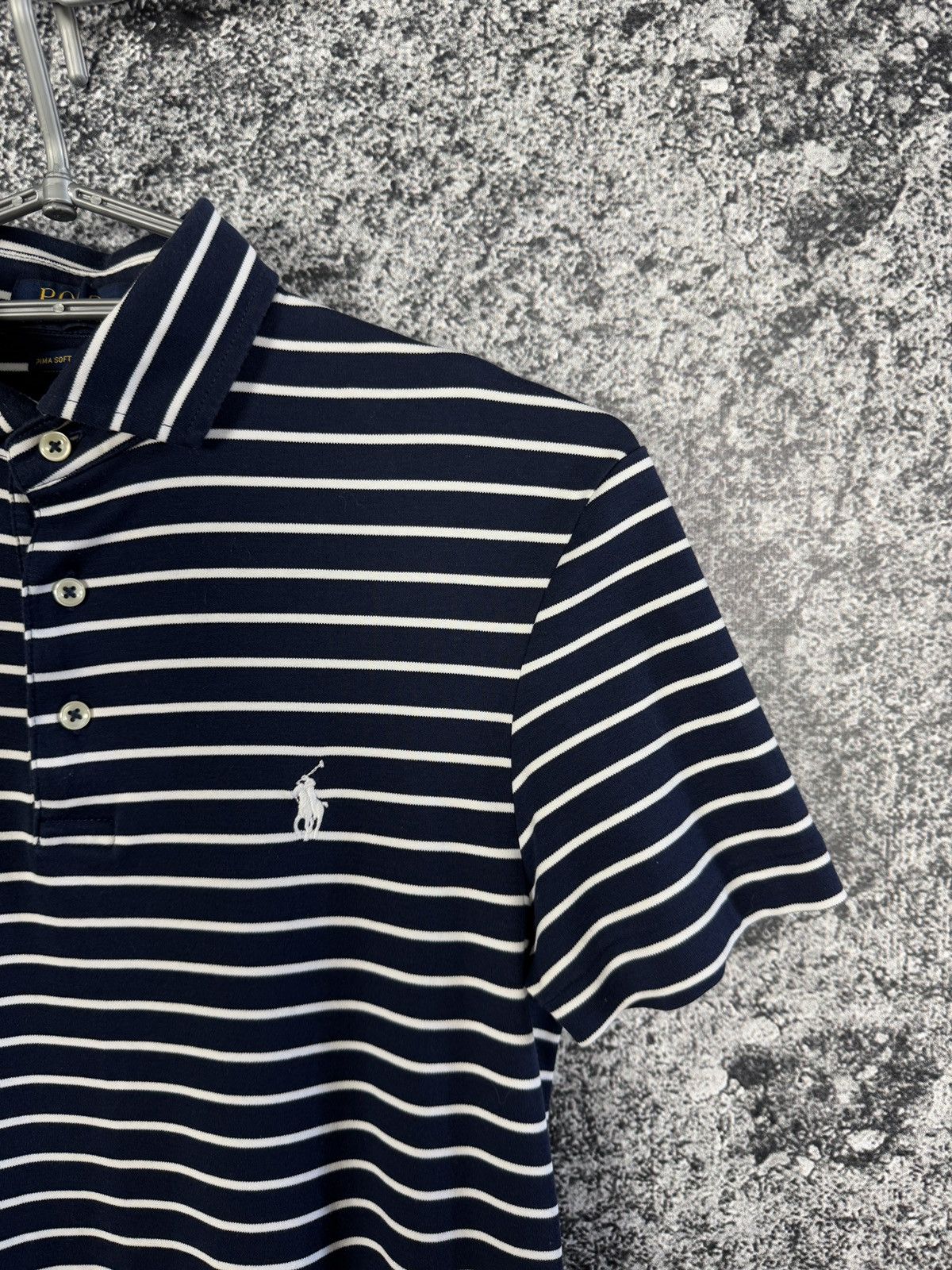 Polo Ralph Lauren Polo Ralph Lauren Striped Polo Shirt Pima Soft Touch Size XS Size XS / US 0-2 / IT 36-38 - 2 Thumbnail