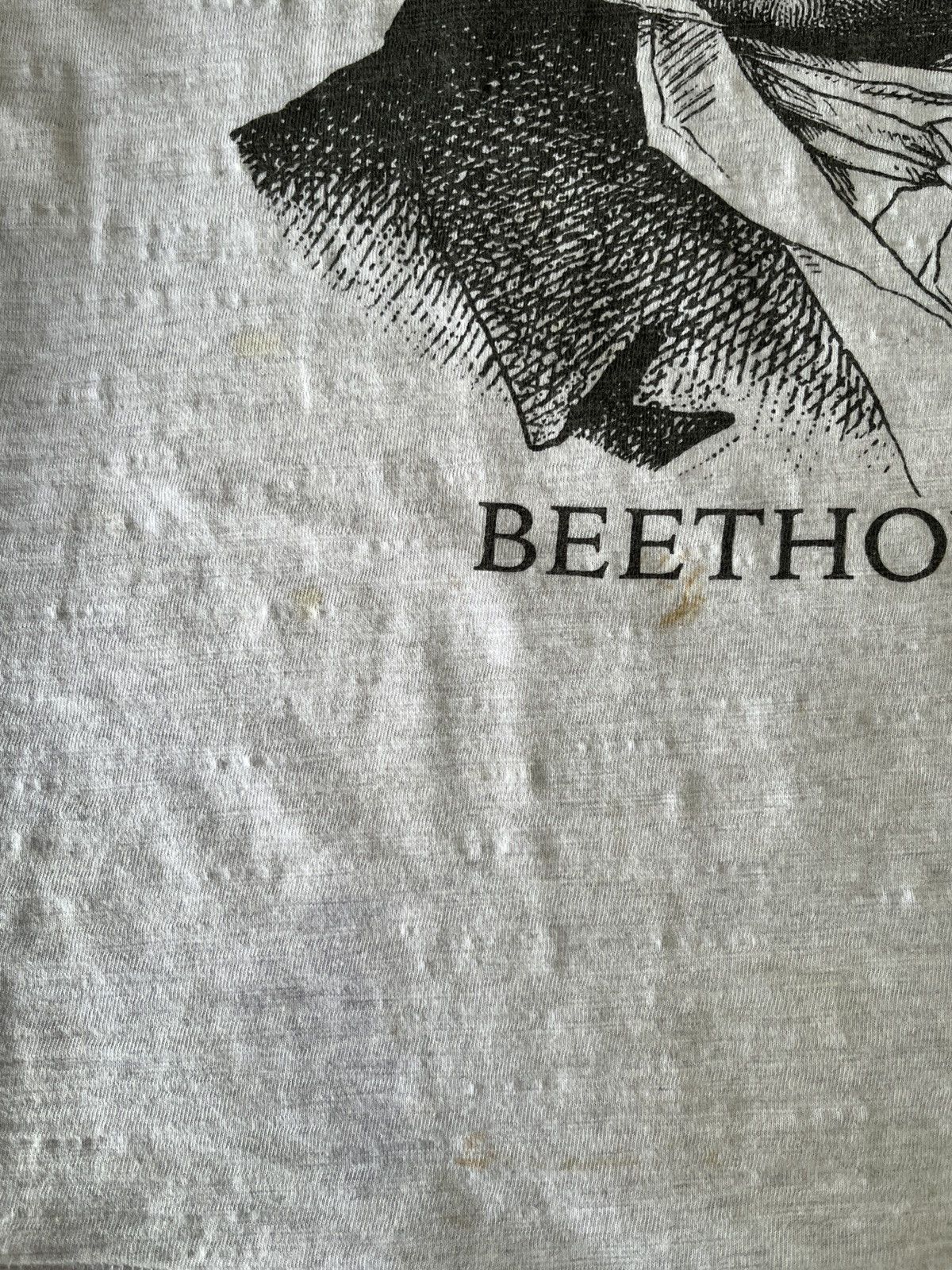 Vintage RARE VINTAGE BEETHOVEN SELF PORTRAIT LOOPWHEEL SHIRT Size US L / EU 52-54 / 3 - 12 Thumbnail