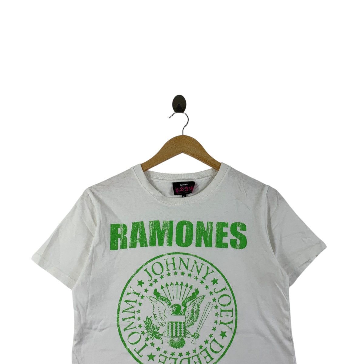 Band Tees RAMONES PUNK BAND Seal White Logo Promo Tee Shirt Top Album Size M / US 6-8 / IT 42-44 - 2 Thumbnail