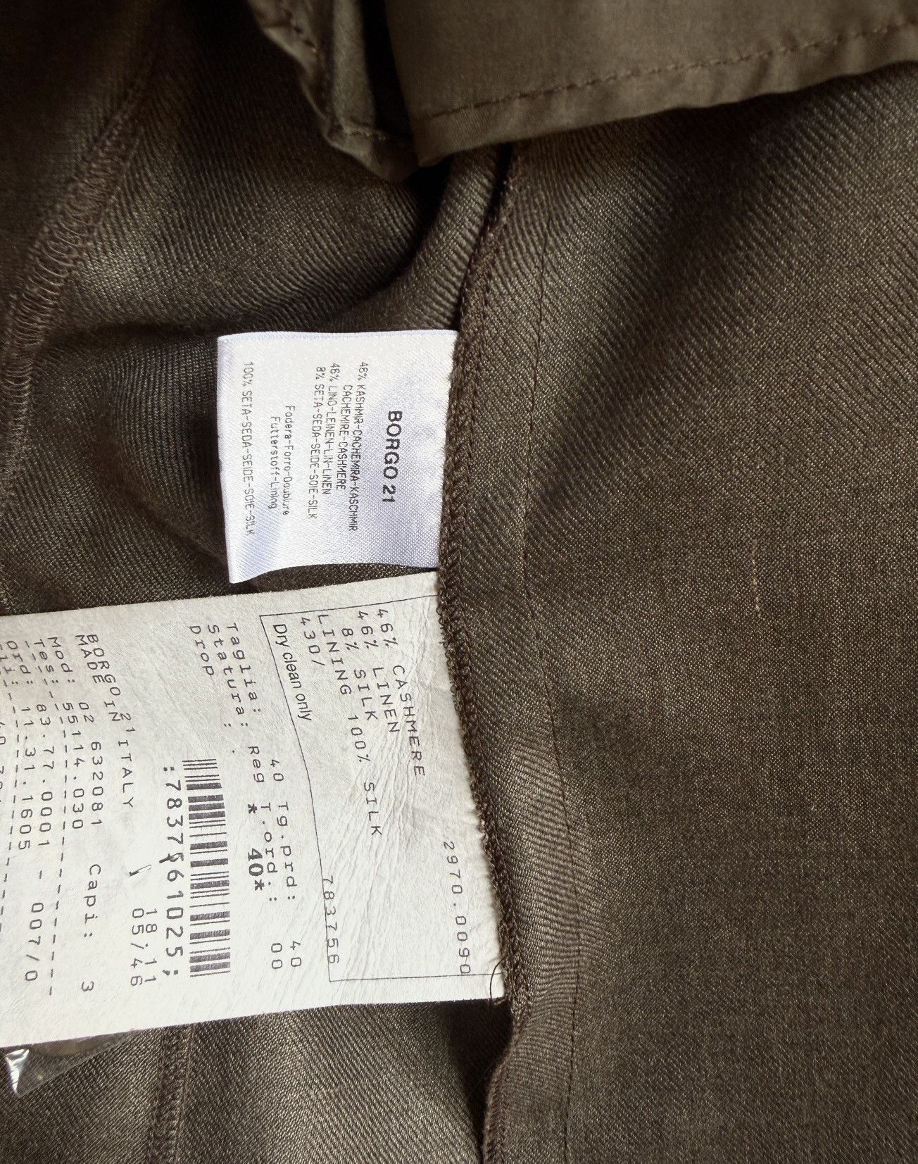 Giorgio Armani Vintage AW 2001 Cashmere Silk Blazer Size S / US 4 / IT 40 - 8 Thumbnail