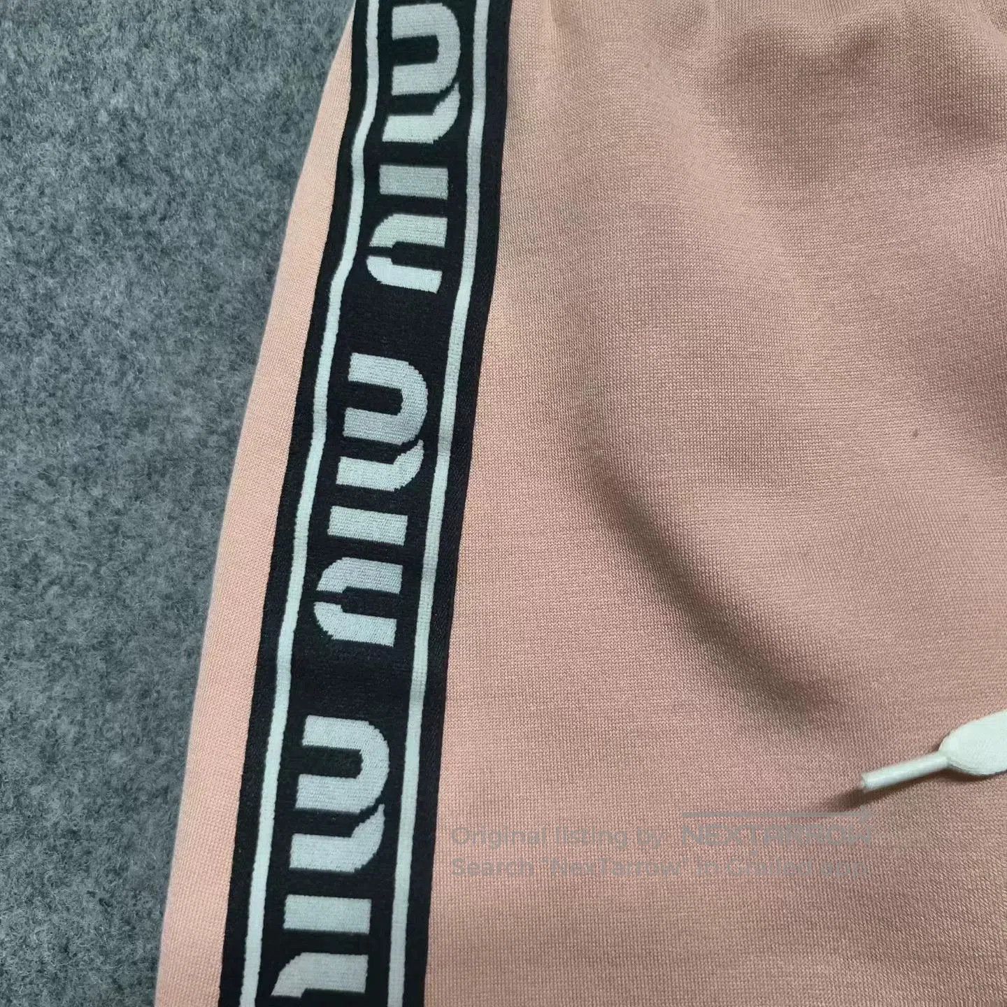 Miu Miu Miu Miu Side Logo Blush Pink Skirt. Size 23" - 6 Thumbnail