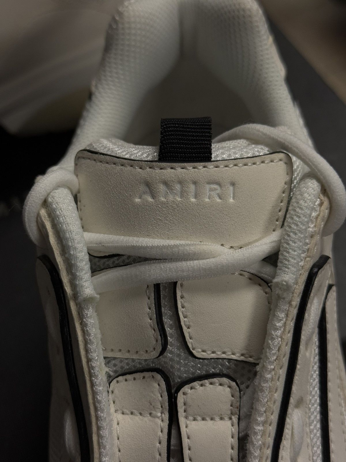 Amiri 46EU/13US - Amiri BONE RUNNER White & Black W BOX Size US 13 / EU 46 - 12 Thumbnail
