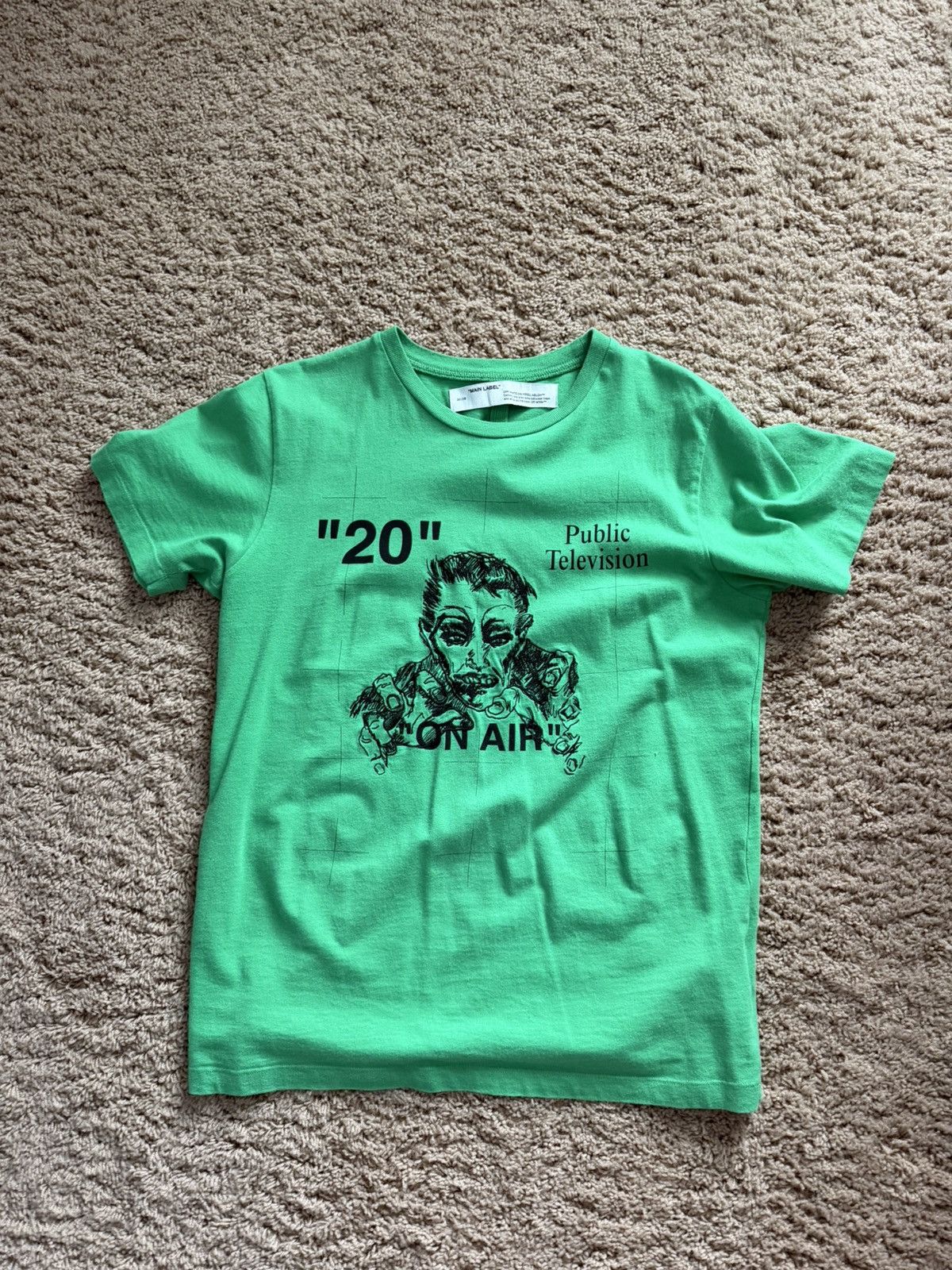 Off-White Off White Public Television T-shirt Size US S / EU 44-46 / 1 - 1 Thumbnail