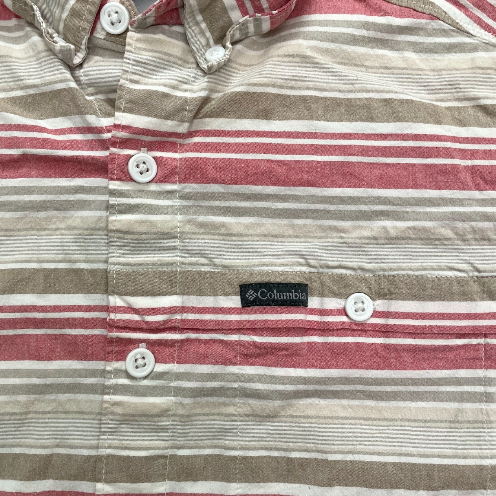 Vintage Columbia Shirt Mens Medium Multi Striped Short Sleeve Button Down Regular Fit Size US M / EU 48-50 / 2 - 5 Thumbnail