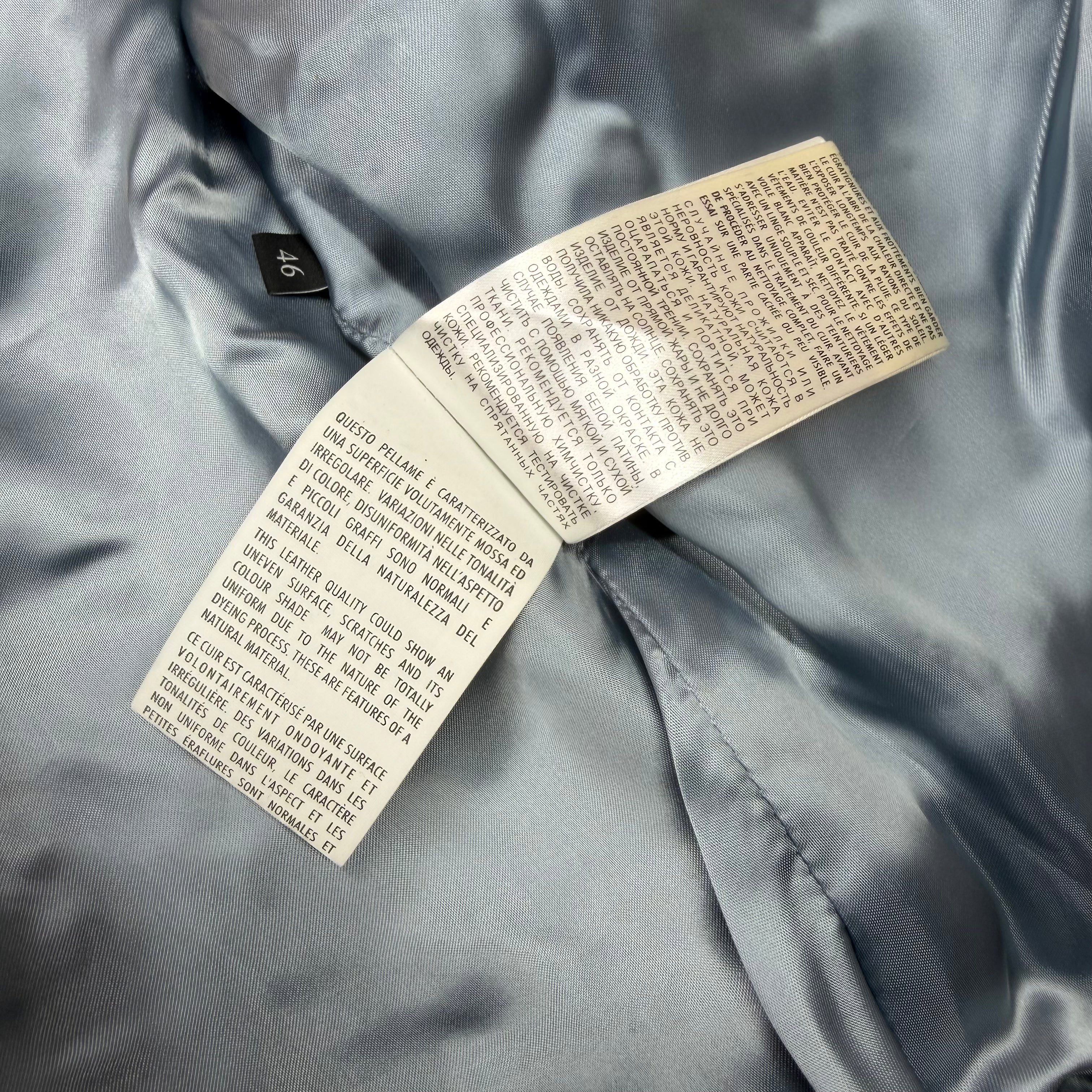 Gucci Gucci Web Trim Leather Bomber 46 (M) Size US M / EU 48-50 / 2 - 9 Thumbnail