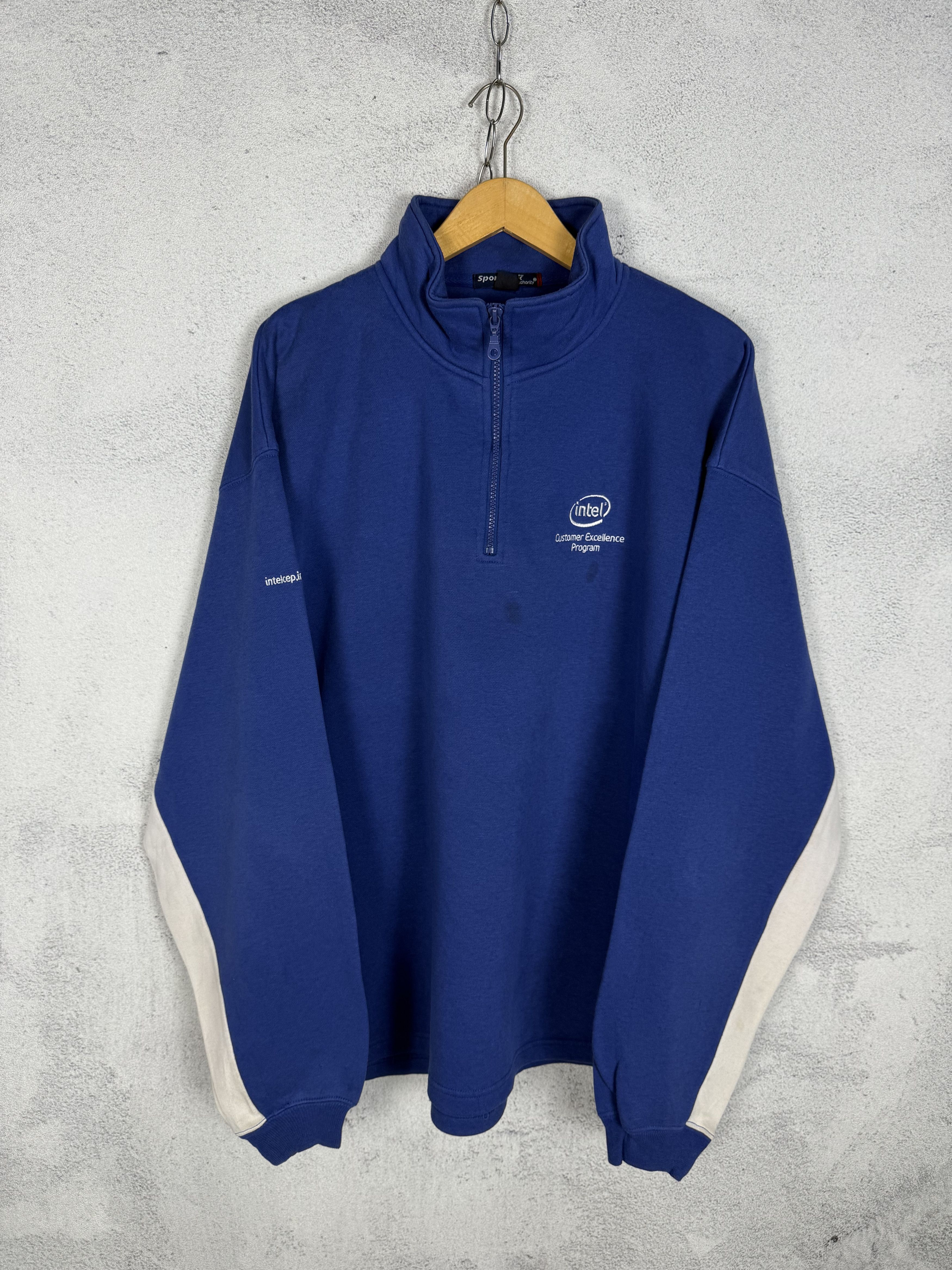 Vintage Vintage Intel Half Zip Sweatshirt Size US XL / EU 56 / 4 - 1 Thumbnail