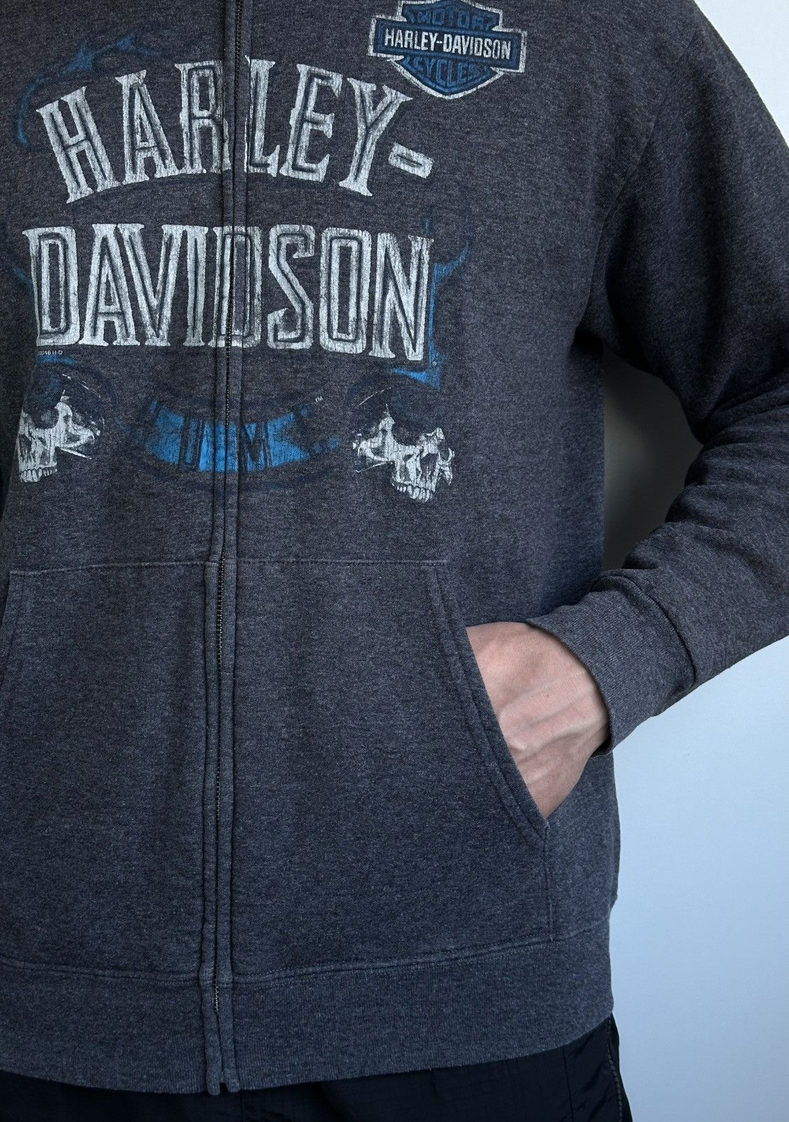 Harley Davidson Vtg 2012 Harley Davidson Orlando Florida Eagle Zip Hoodie L Size US L / EU 52-54 / 3 - 4 Thumbnail