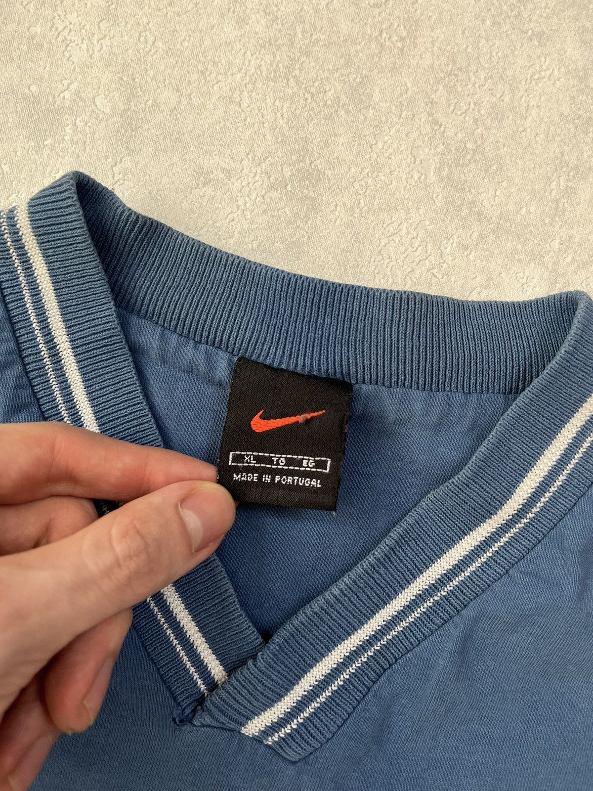 Nike × Vintage 90s Nike Central Swoosh Vintage Y2K Oversized Retro T-Shirt Size US XL / EU 56 / 4 - 3 Thumbnail