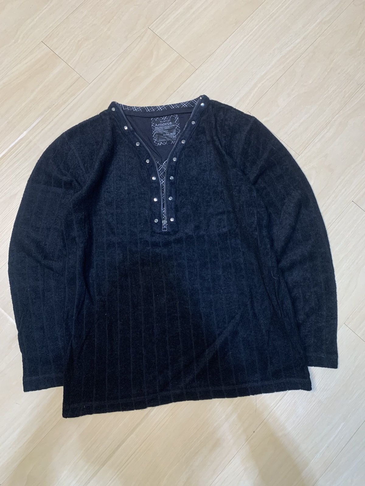 Japanese Brand Amore Wool Longsleve Size US M / EU 48-50 / 2 - 2 Thumbnail