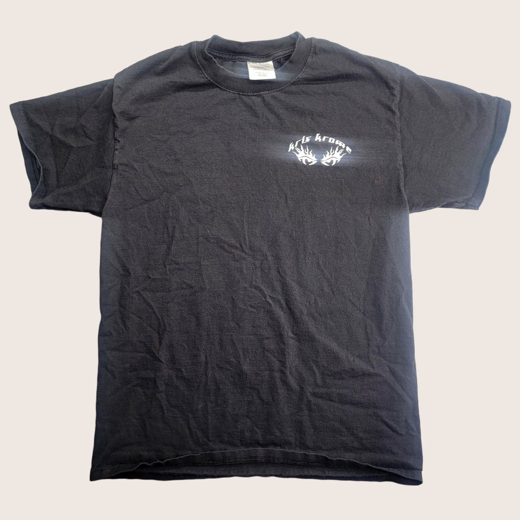 Port & Company Kris Krome Shirt Mens M Black Graphic Live Hard Be Seen Biker Flames Quote Shirt Size US M / EU 48-50 / 2 - 1 Thumbnail