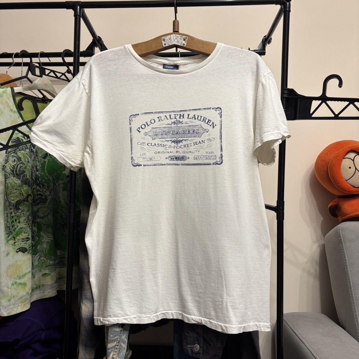 Ralph Lauren Vintage 90’s Polo Ralph Lauren Dungarees Tee Single Stitch Size US M / EU 48-50 / 2 - 1 Thumbnail