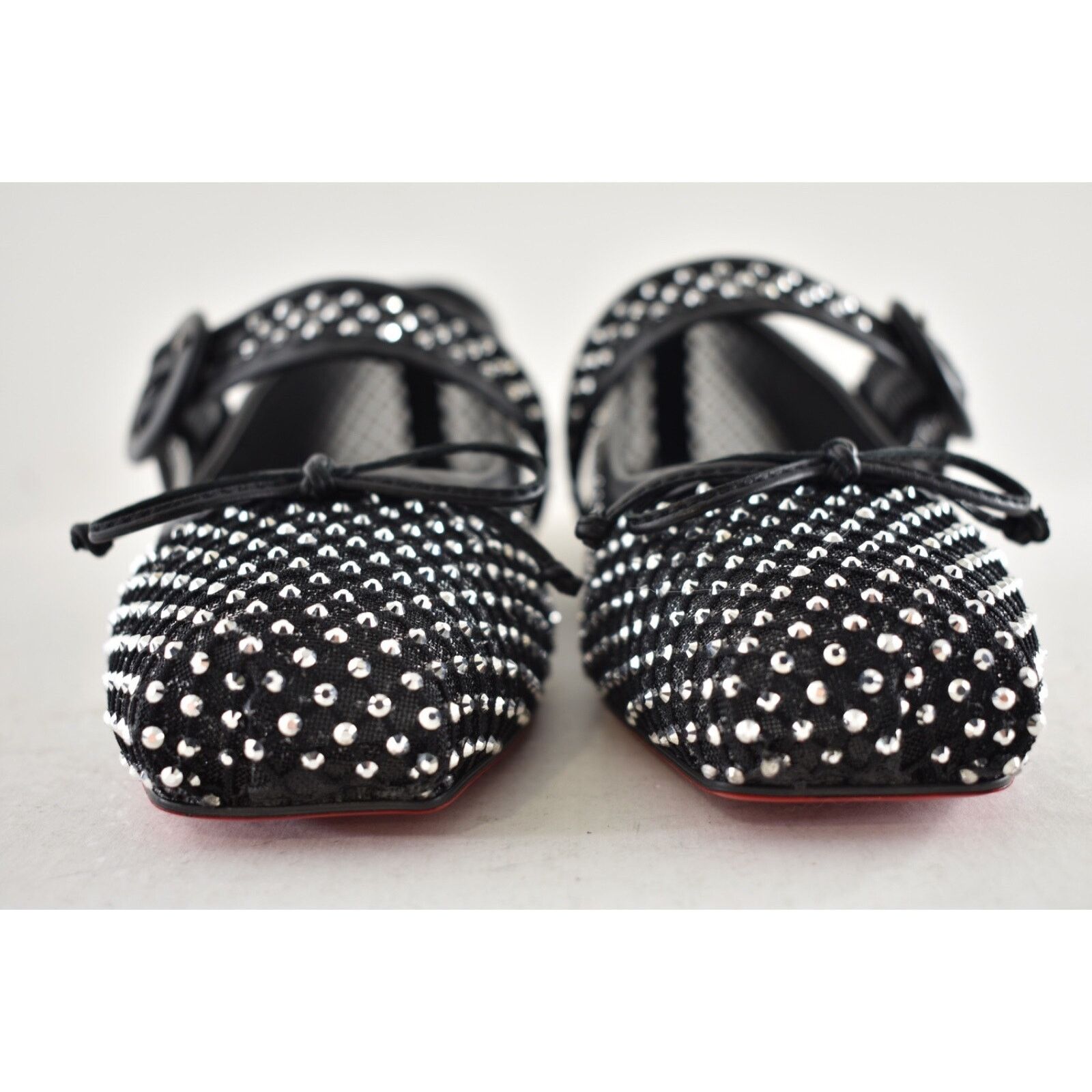 Christian Louboutin Christian Louboutin Mamastrapitina Flat Black Size US 7.5 / IT 37.5 - 12 Thumbnail