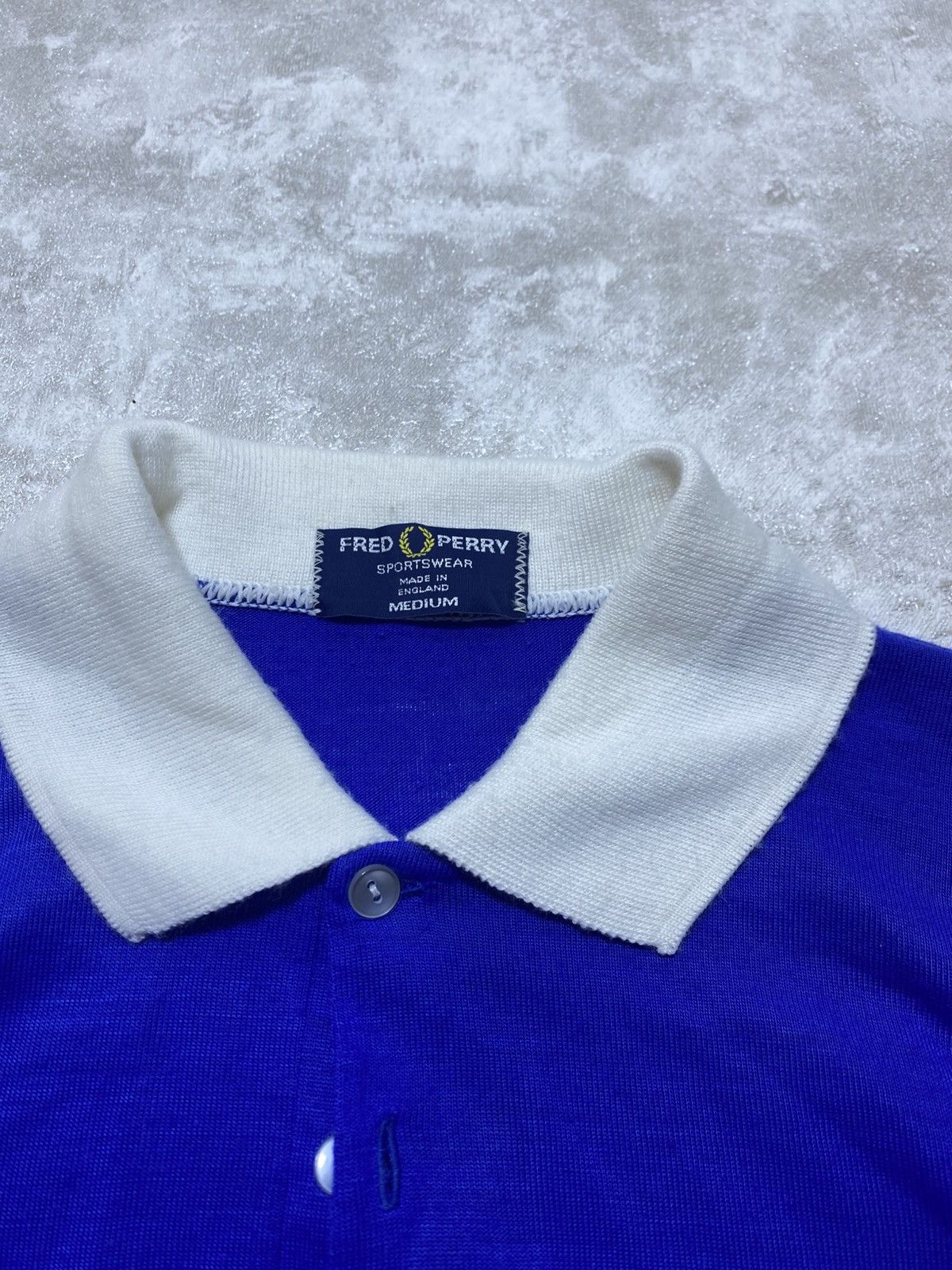 Fred Perry Vintage 80’s Fred Perry Sportswear Polo Shirt Striped Blue M Size US M / EU 48-50 / 2 - 4 Thumbnail