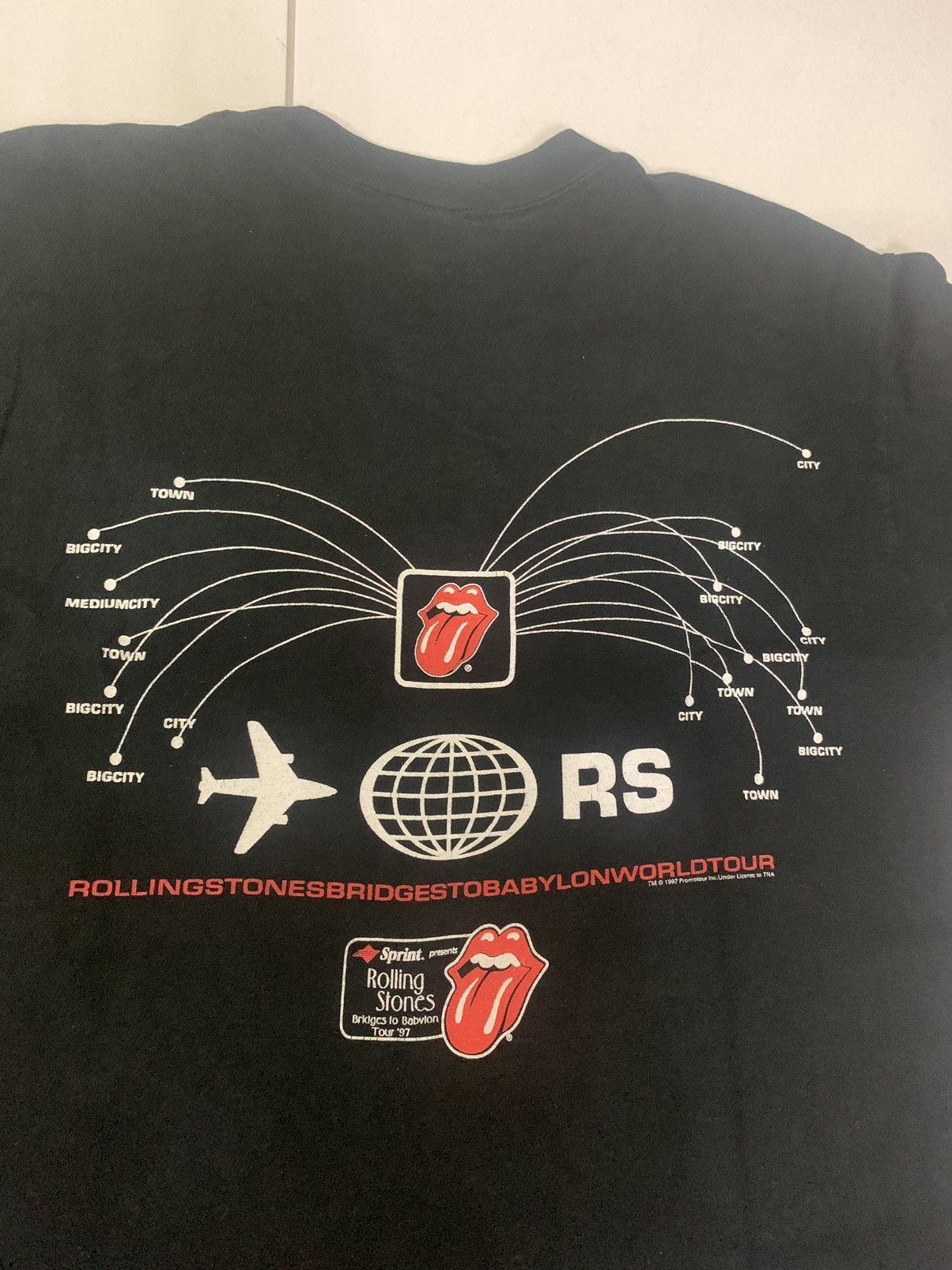 Band Tees × The Rolling Stones × Vintage Vintage Rolling Stone T Shirt World Tour 1997 Size US L / EU 52-54 / 3 - 9 Thumbnail
