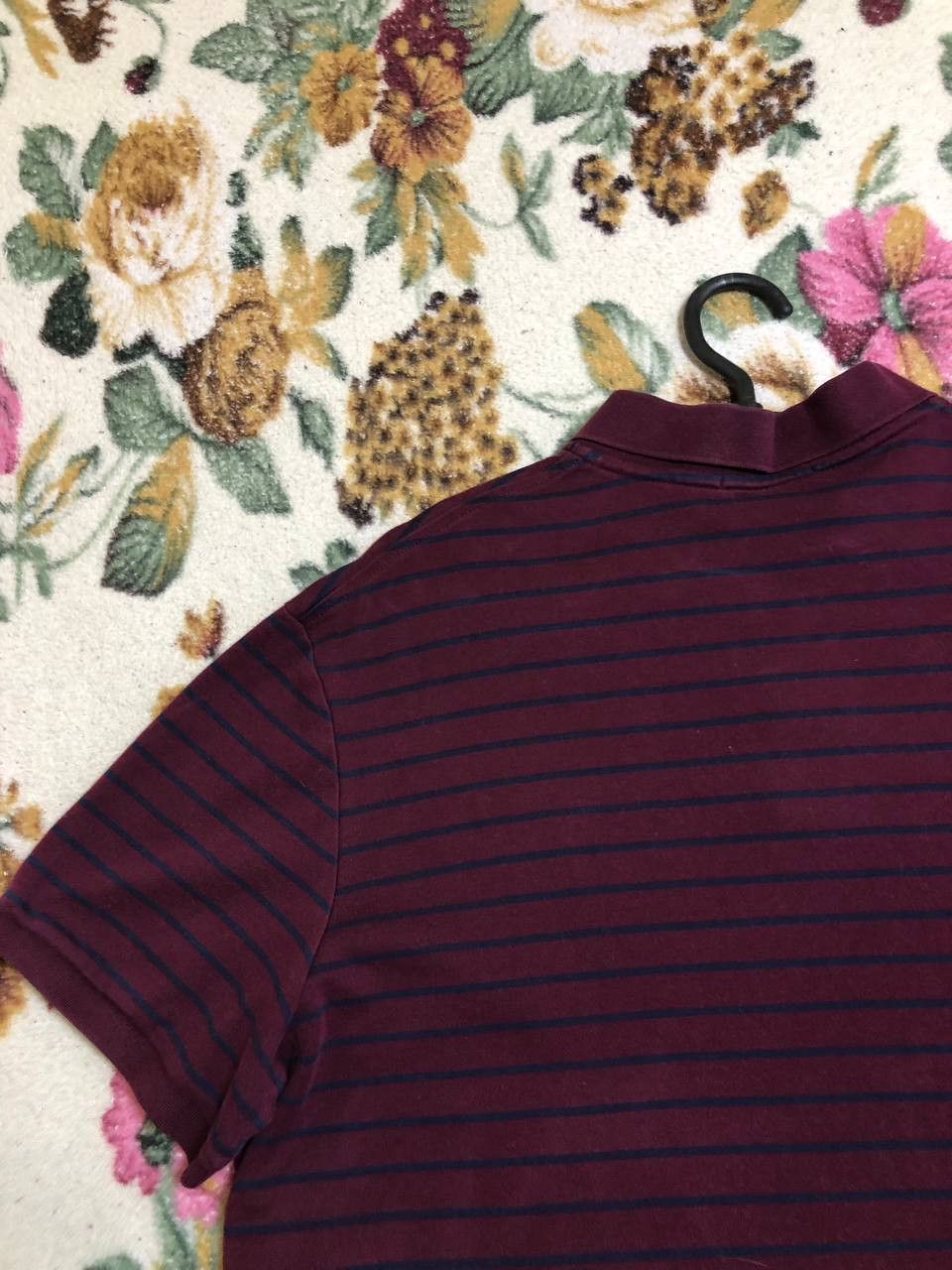 Polo Ralph Lauren Polo Ralph Lauren Polo Short Sleeve Shirt Burgundy Striped Size US XL / EU 56 / 4 - 5 Thumbnail