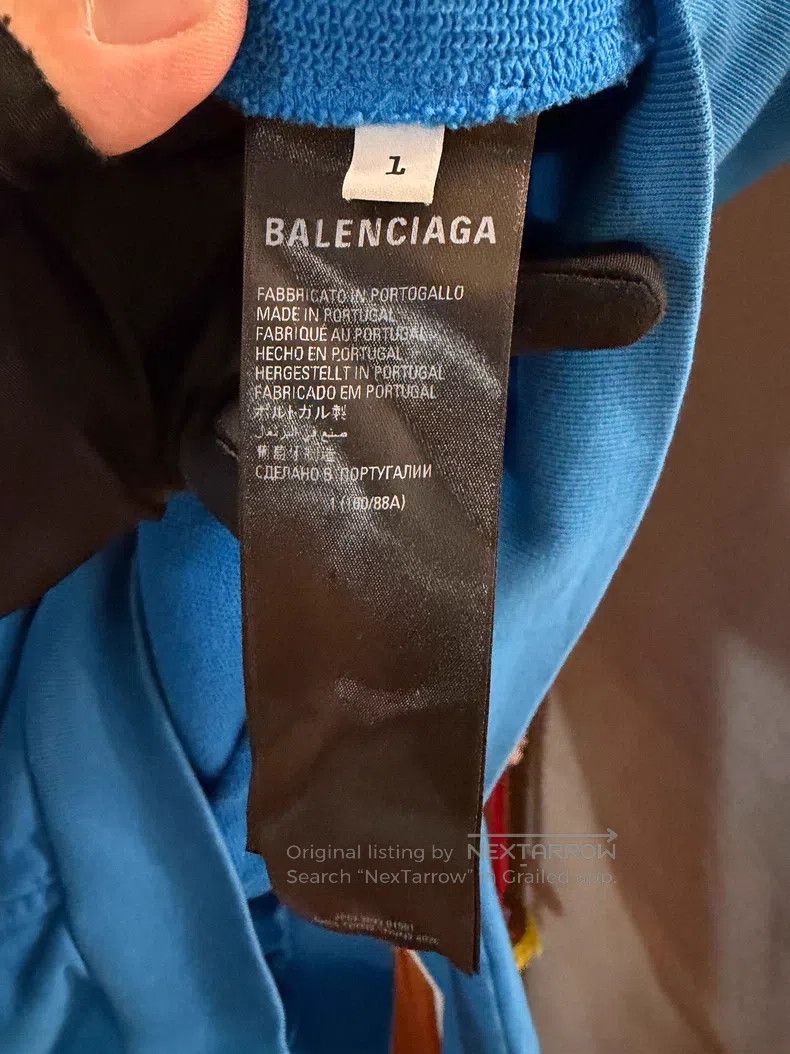 Balenciaga Balenciaga Hooded sweatshirt - blue Size US S / EU 44-46 / 1 - 4 Thumbnail