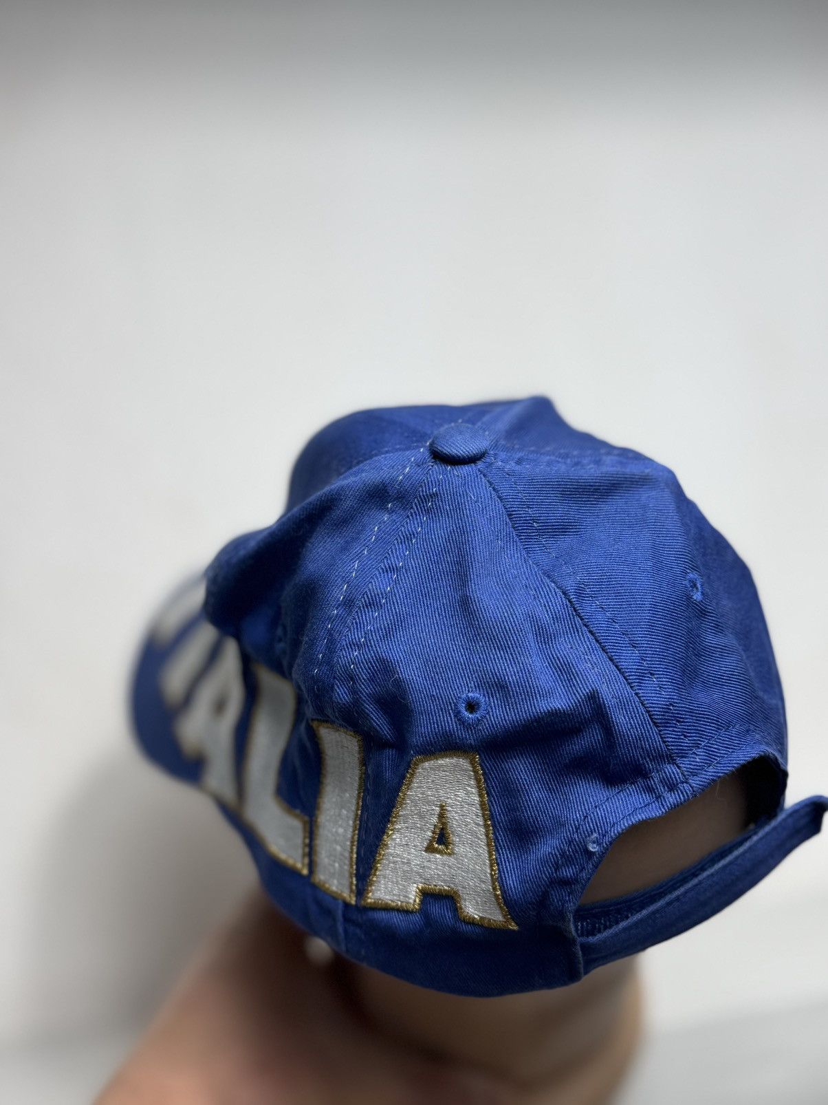 Vintage Italia Vintage Cap Big Logo Blue Size ONE SIZE - 4 Thumbnail