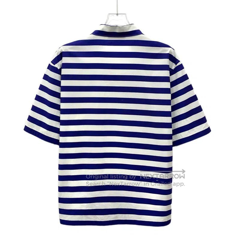 Prada Prada Colour-matched striped triangle cotton lapel single- Size US XXS / EU 40 - 2 Thumbnail