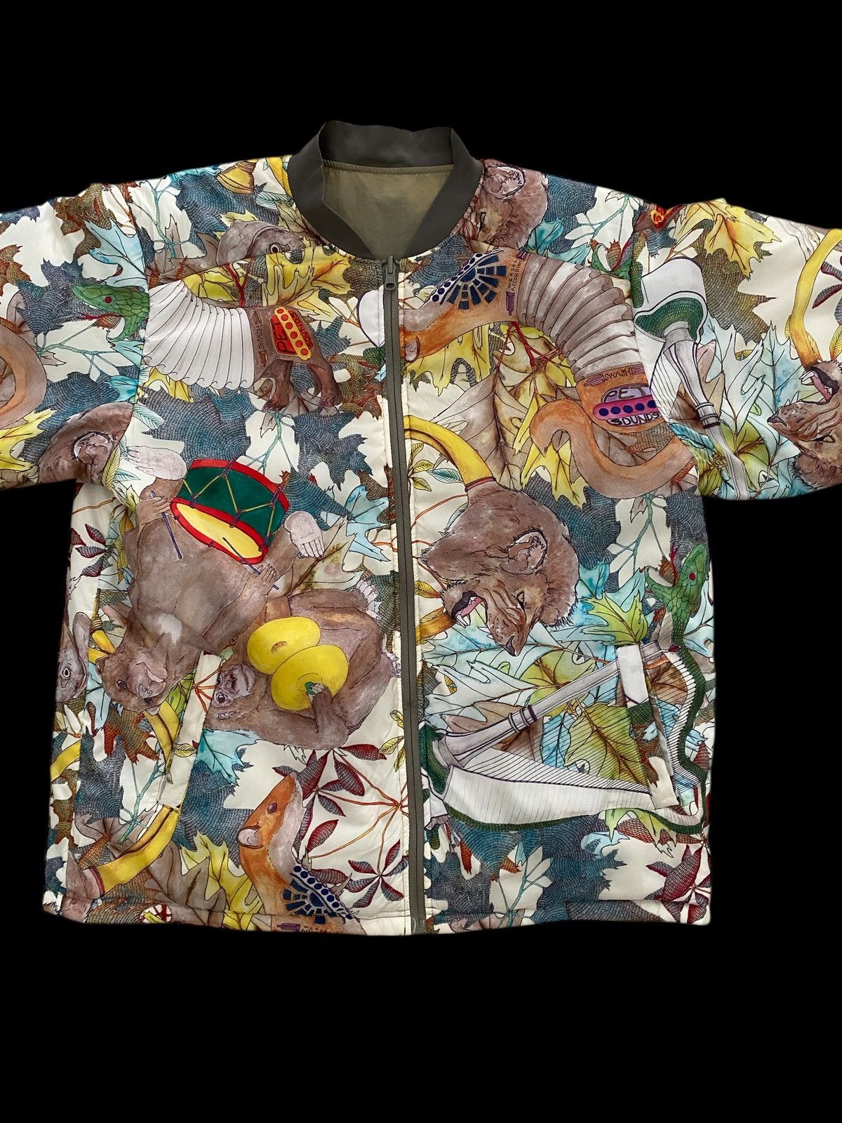 Hysteric Glamour × Japanese Brand 🇯🇵EAR Papillonner Bomber Jacket Animal Motif nice design Size US L / EU 52-54 / 3 - 5 Thumbnail
