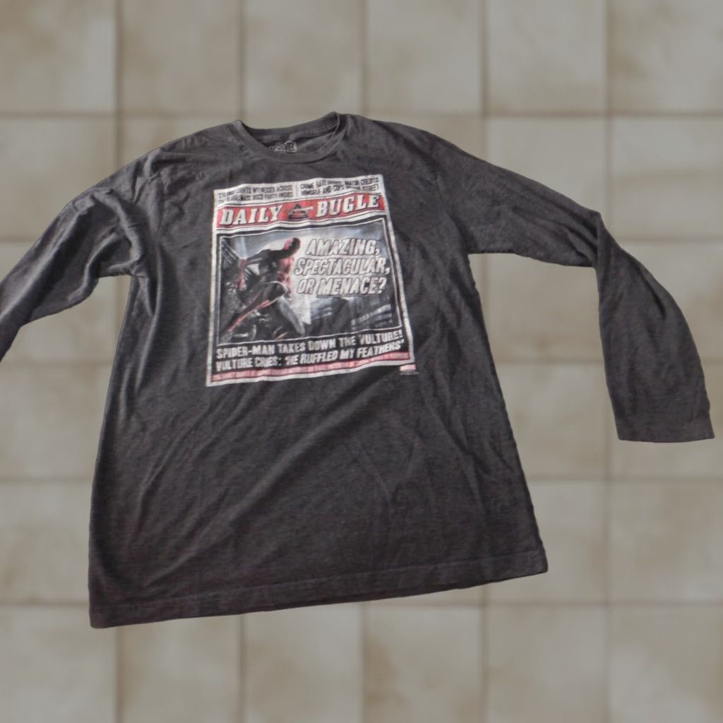 Vintage Marvel Shirt Mens T-Shirt Crew Neck Gray Medium Size US M / EU 48-50 / 2 - 1 Thumbnail