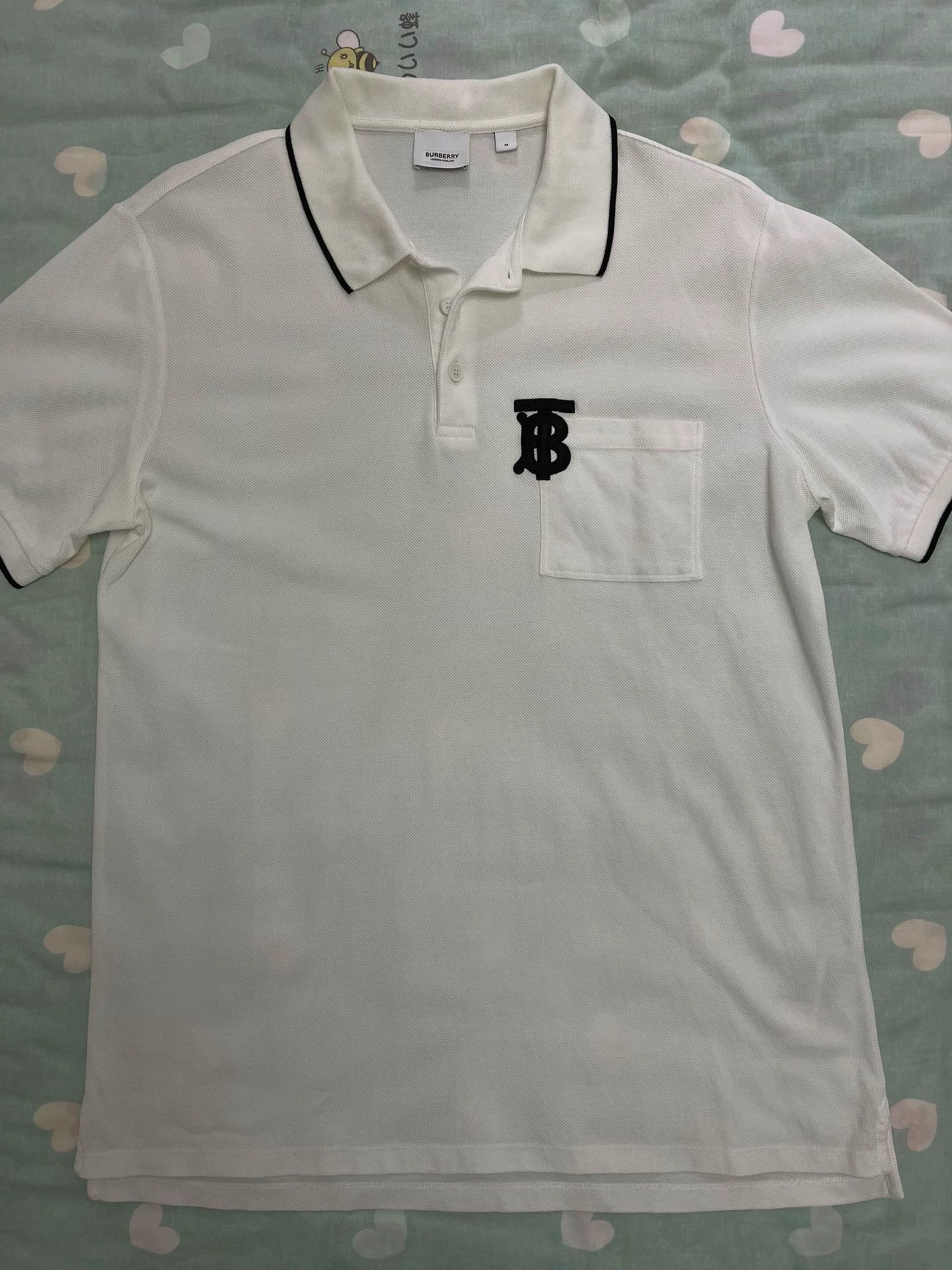Burberry Burberry White Polo Shirt Men's M Size US M / EU 48-50 / 2 - 1 Thumbnail