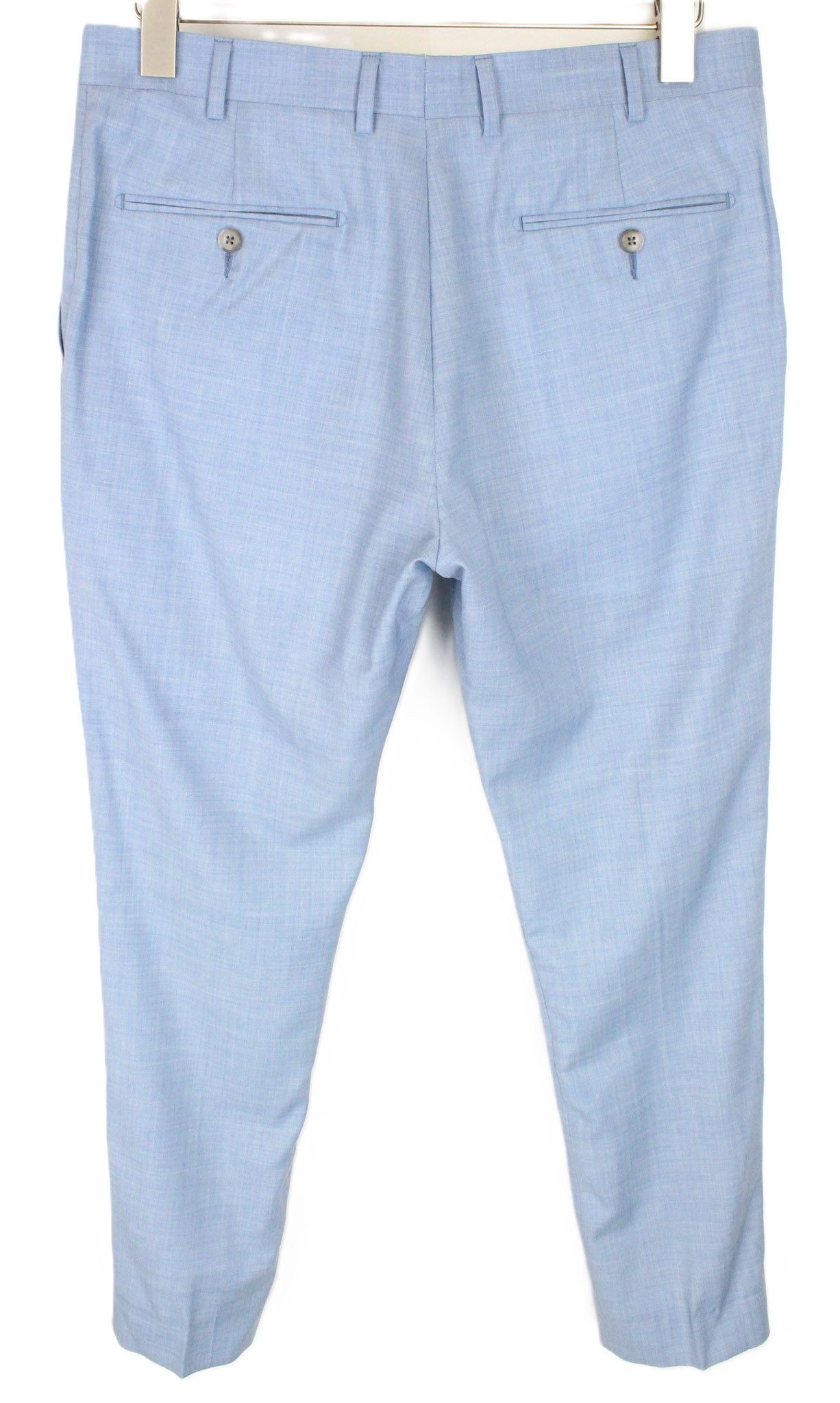 Suitsupply LAZIO UK36R Light Blue Wool Suit 67346 Size 36R - 7 Thumbnail