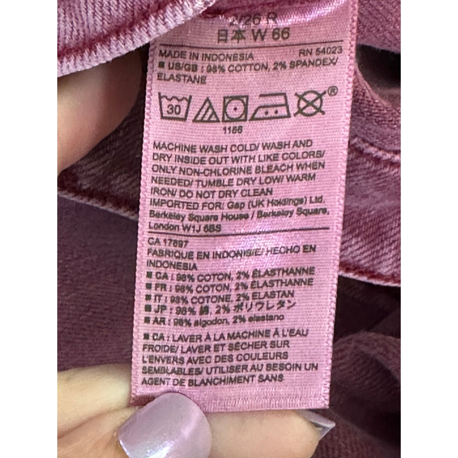 Gap Gap pink girlfriend low rise jeans size 2 Size 26" / US 2 / IT 38 - 4 Thumbnail