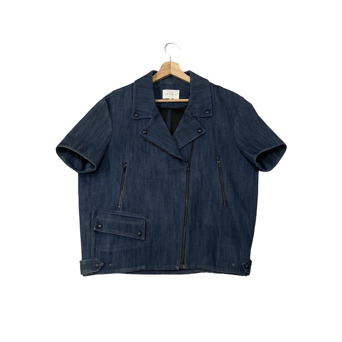 Sandro Vintage Sandro Double Collar Short Sleeve Jacket Size US M / EU 48-50 / 2 - 1 Thumbnail