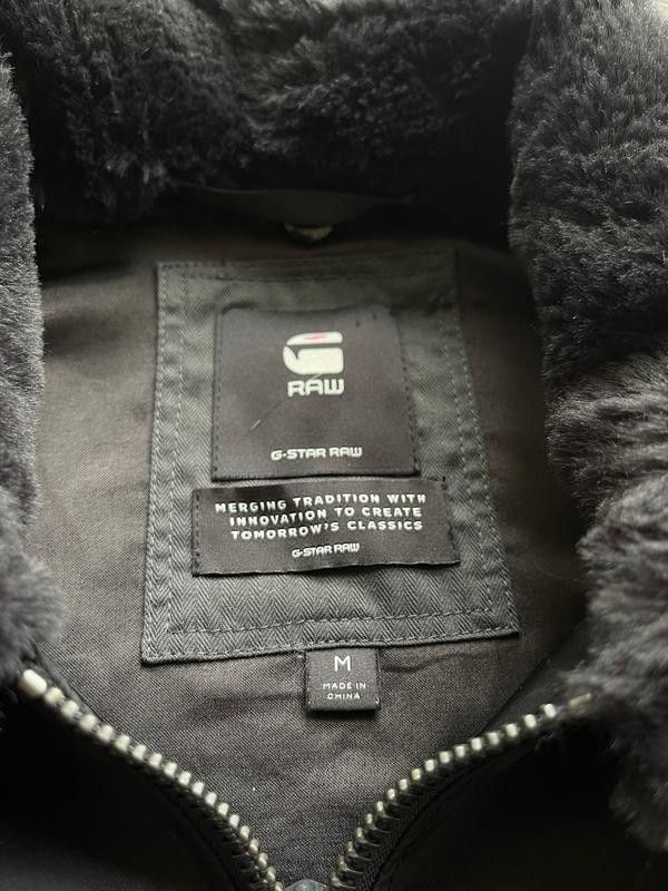 G-Star G-Star Raw Wool Nylon Black Fly jaket bomber Fur Size M / US 6-8 / IT 42-44 - 5 Thumbnail