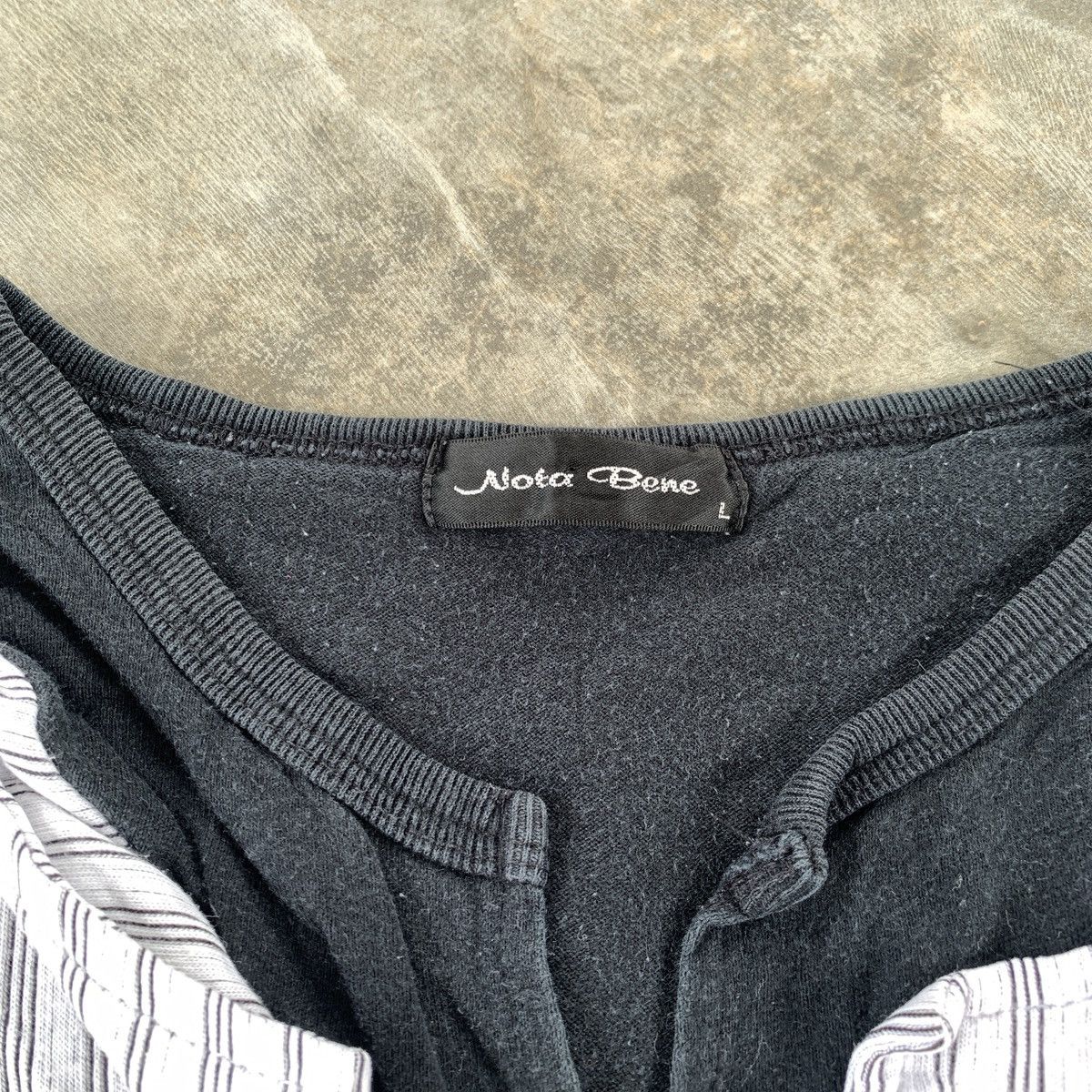 20471120 2000s Nota Bene LGB Ifsixwasnine Laces Stripe Tshirt Size US L / EU 52-54 / 3 - 4 Thumbnail