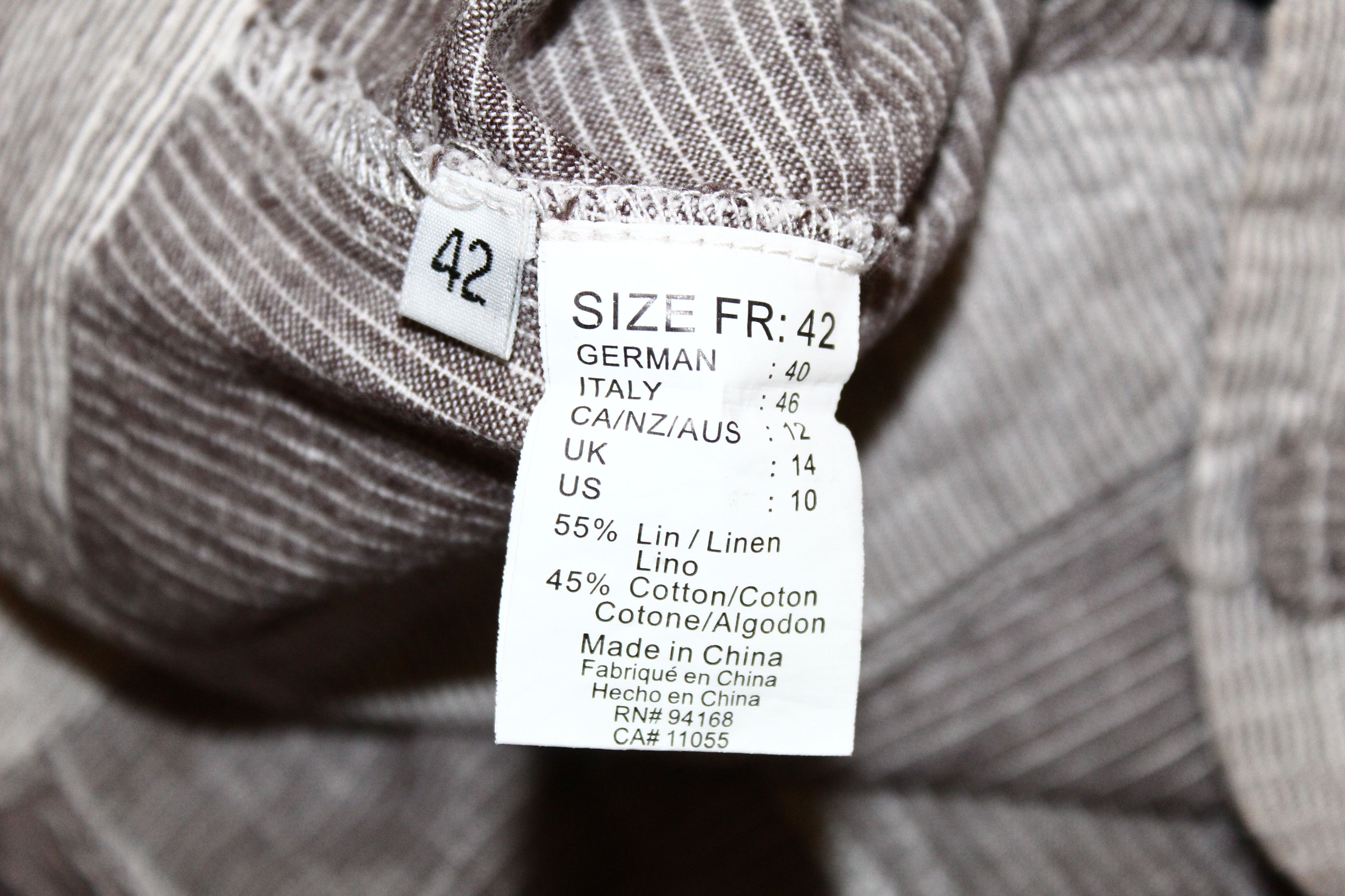 Japanese Brand Rare VTG🔥 ANIMALE Hickory Linen Cotton Asymmetric Skirt Size 30" / US 8 / IT 44 - 5 Thumbnail