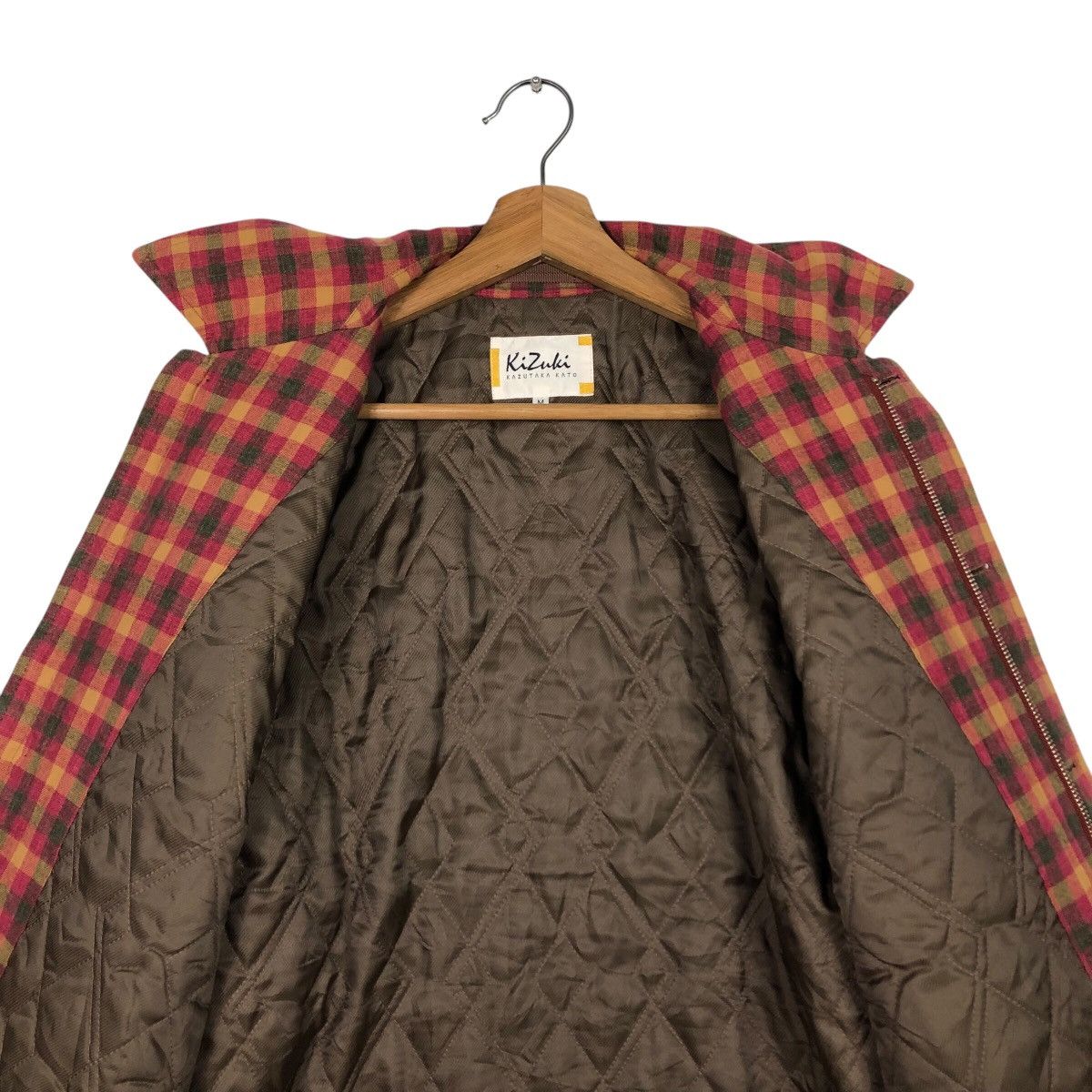 Japanese Brand 📌Vintage Zipper Chore Jacket Kizuku Kazutaka Kato Tartan Size US M / EU 48-50 / 2 - 15 Thumbnail