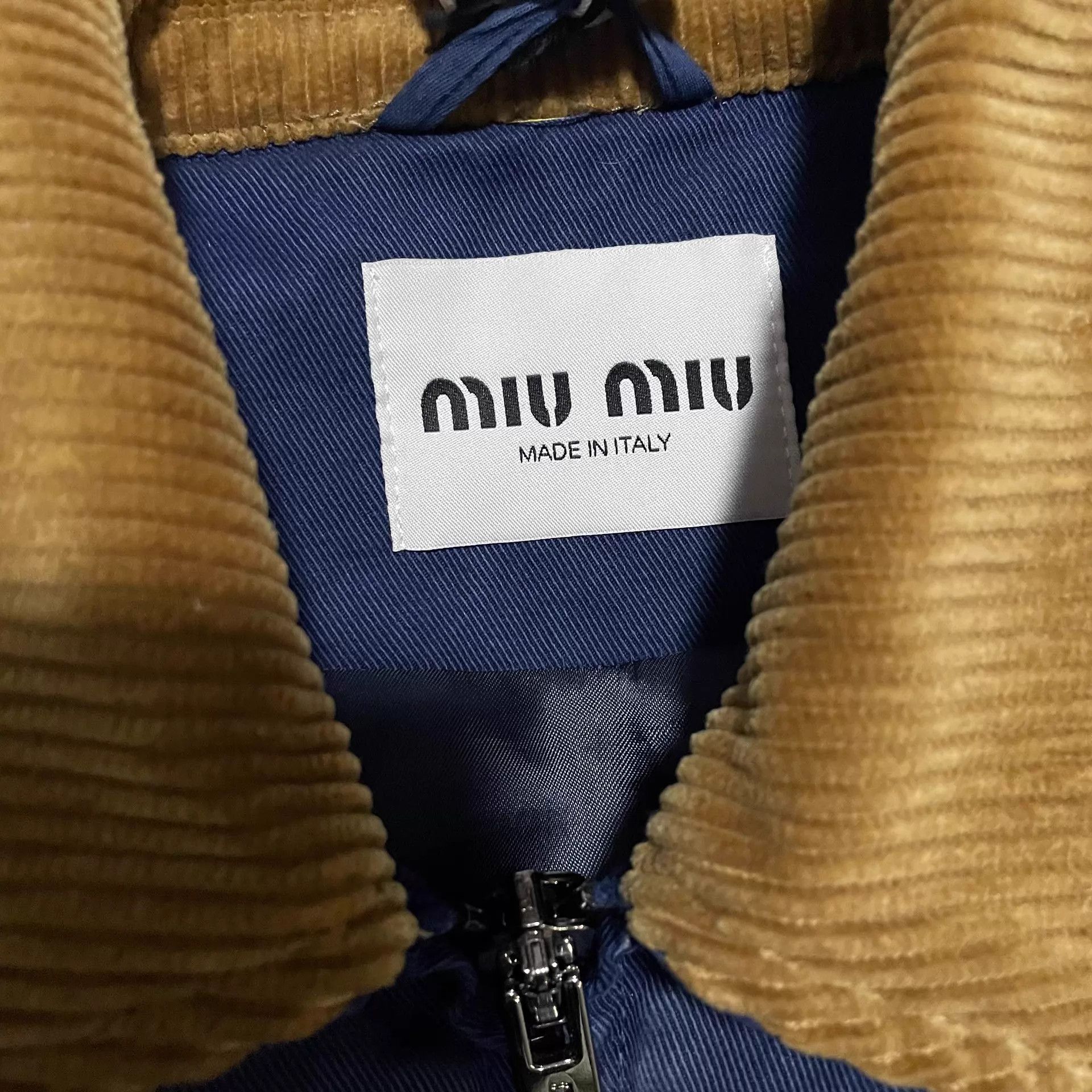 Miu Miu Miu Miu 25 SS Blue Workwear Puffer Jacket with Cord Collar Size XS / US 0-2 / IT 36-38 - 4 Thumbnail