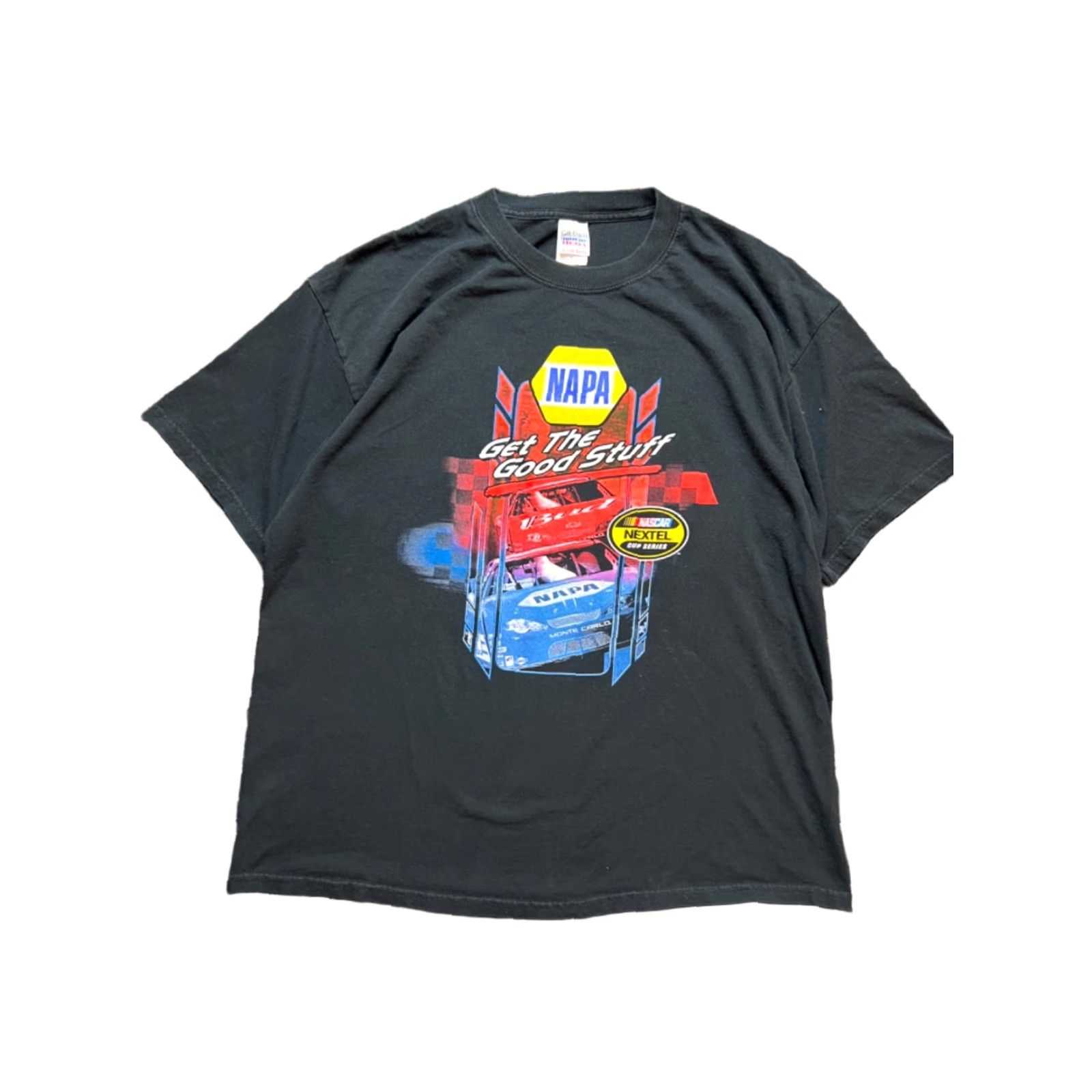 Gildan VINTAGE Napa Nascar Double-Sided Graphic Shirt XL Black Mens T-Shirt Gildan Short Sleeve Size US XL / EU 56 / 4 - 1 Thumbnail