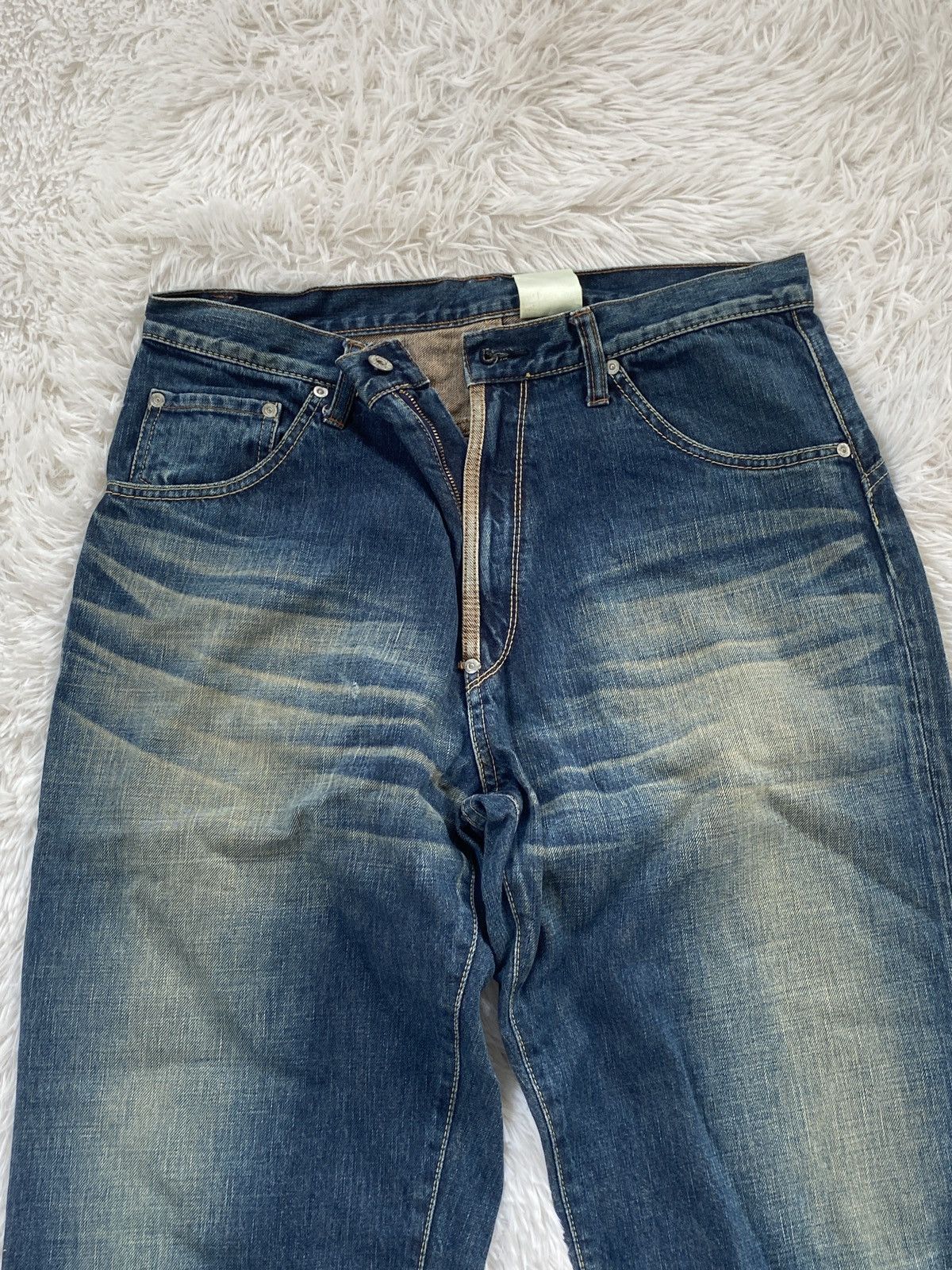 MasterPiece 🔥OFFER🔥 Vintage Masterpiece by Hectic Denim Distressed Jeans Size US 33 - 2 Thumbnail