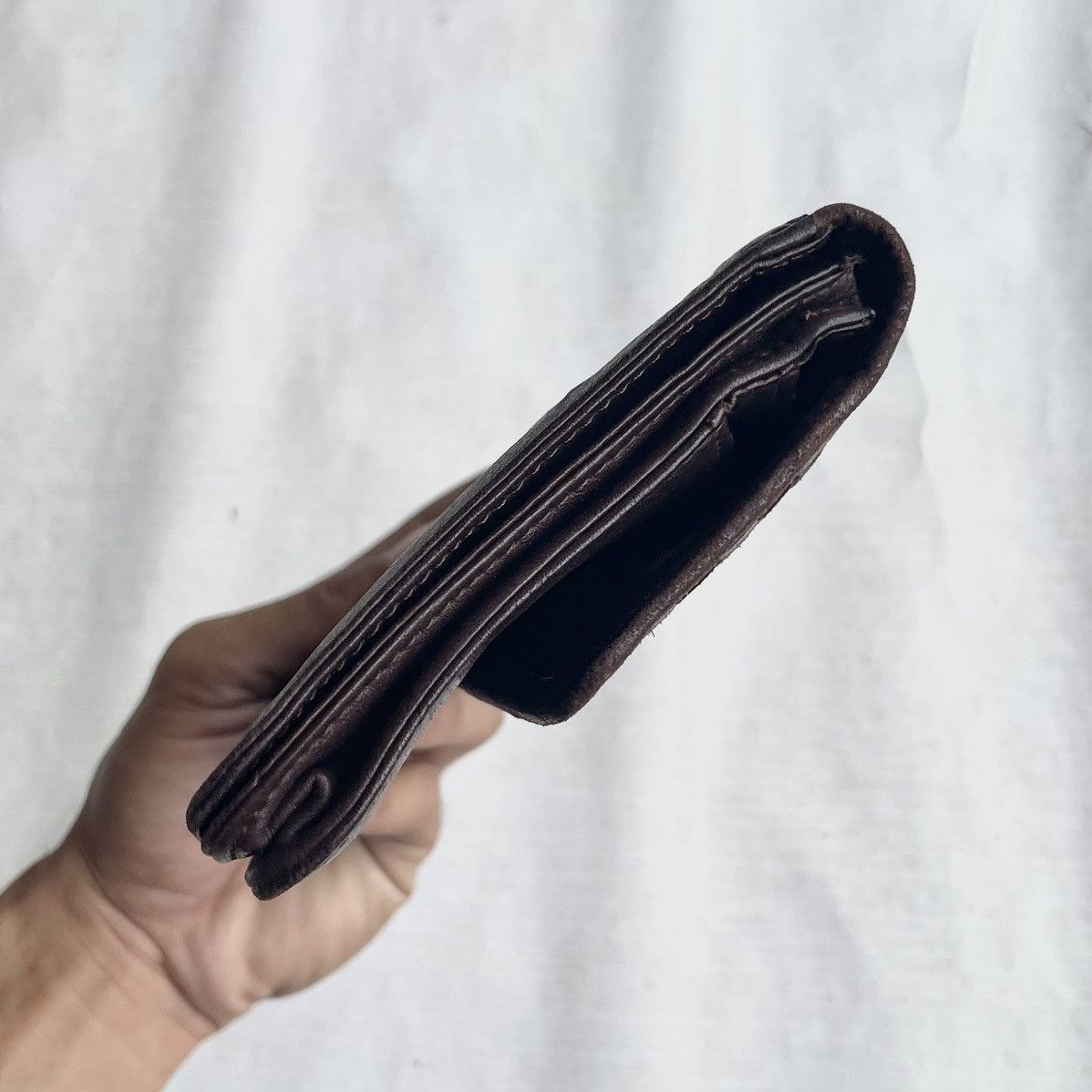 Leather × Other Dark Brown Leather Zipper Long Wallet/Purse Size ONE SIZE - 3 Thumbnail