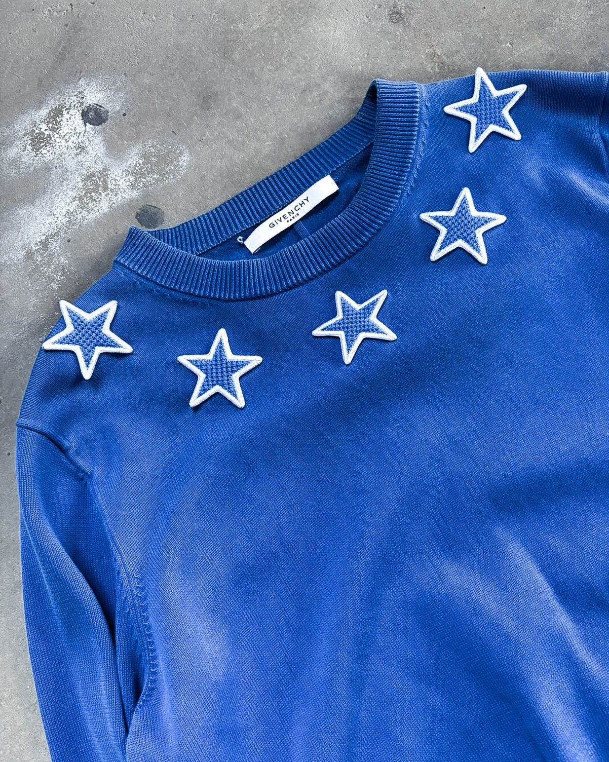 Givenchy S/S16 BLUE STAR COLLAR SWEATER Size US XS / EU 42 / 0 - 3 Thumbnail