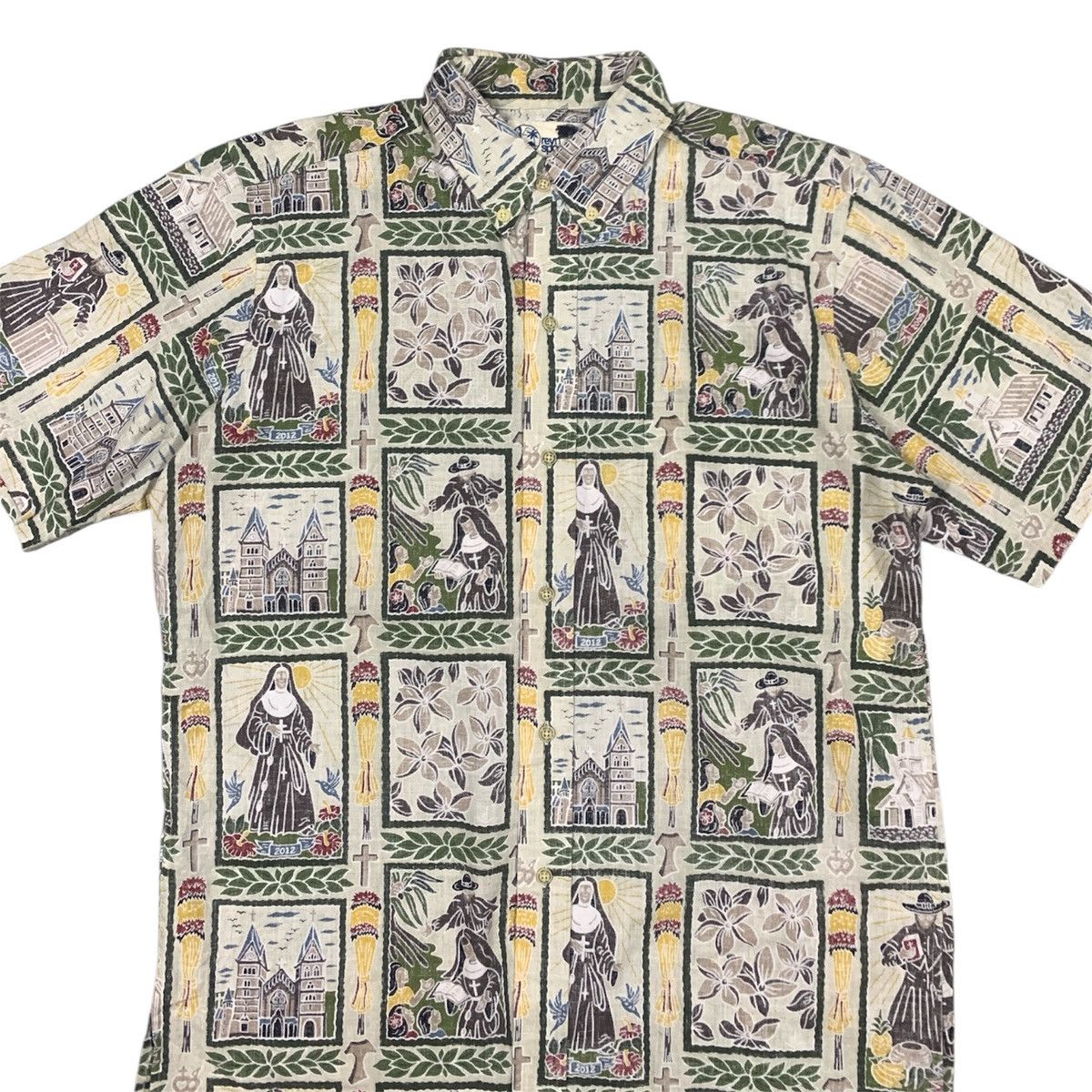 Reyn Spooner Reyn Spooner Dietrich Varez Father Damien Hawaiian Shirt Size US M / EU 48-50 / 2 - 2 Thumbnail