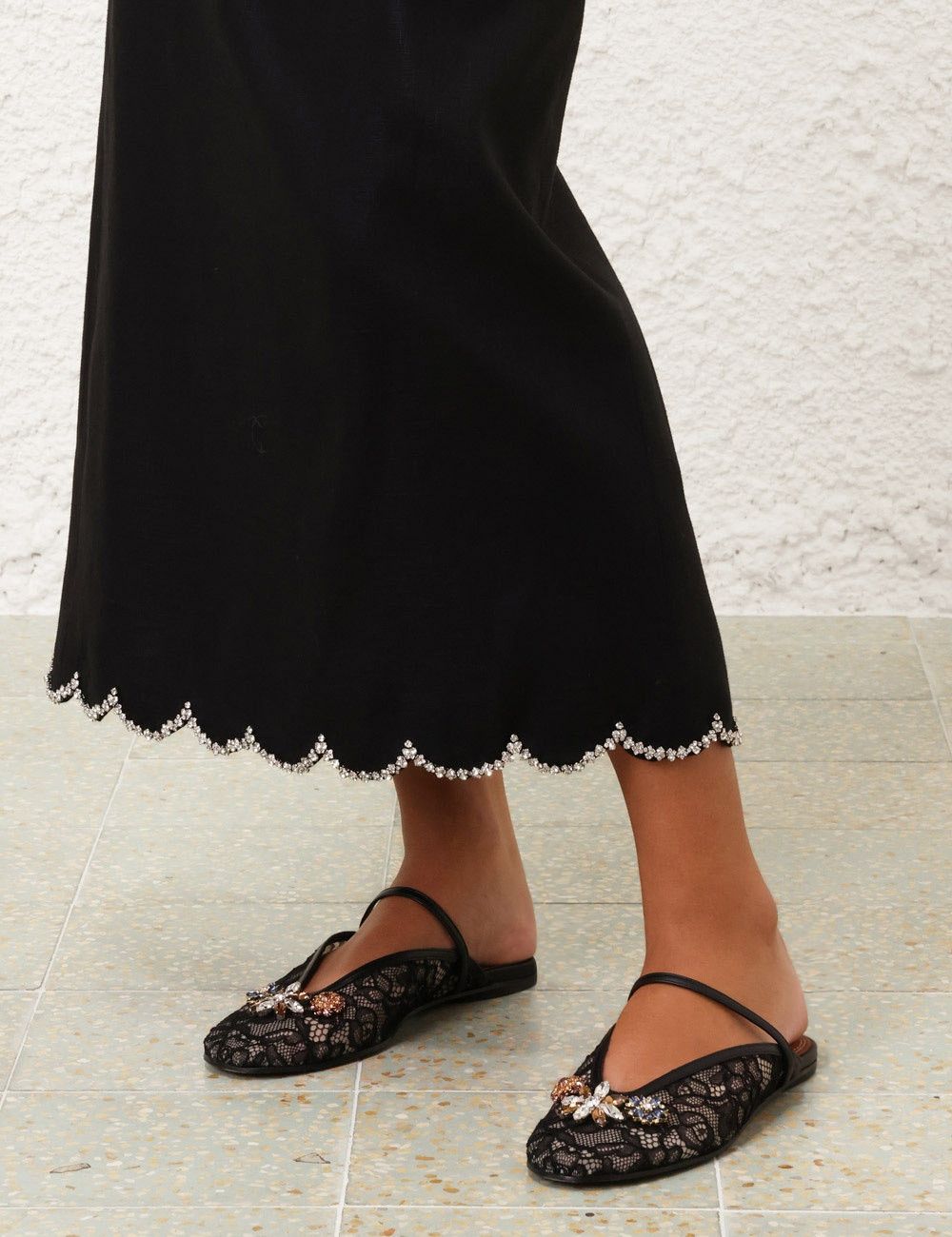 Zimmermann oc11z0925 Pixie Mules in Black Size US 7 / IT 37 - 2 Thumbnail