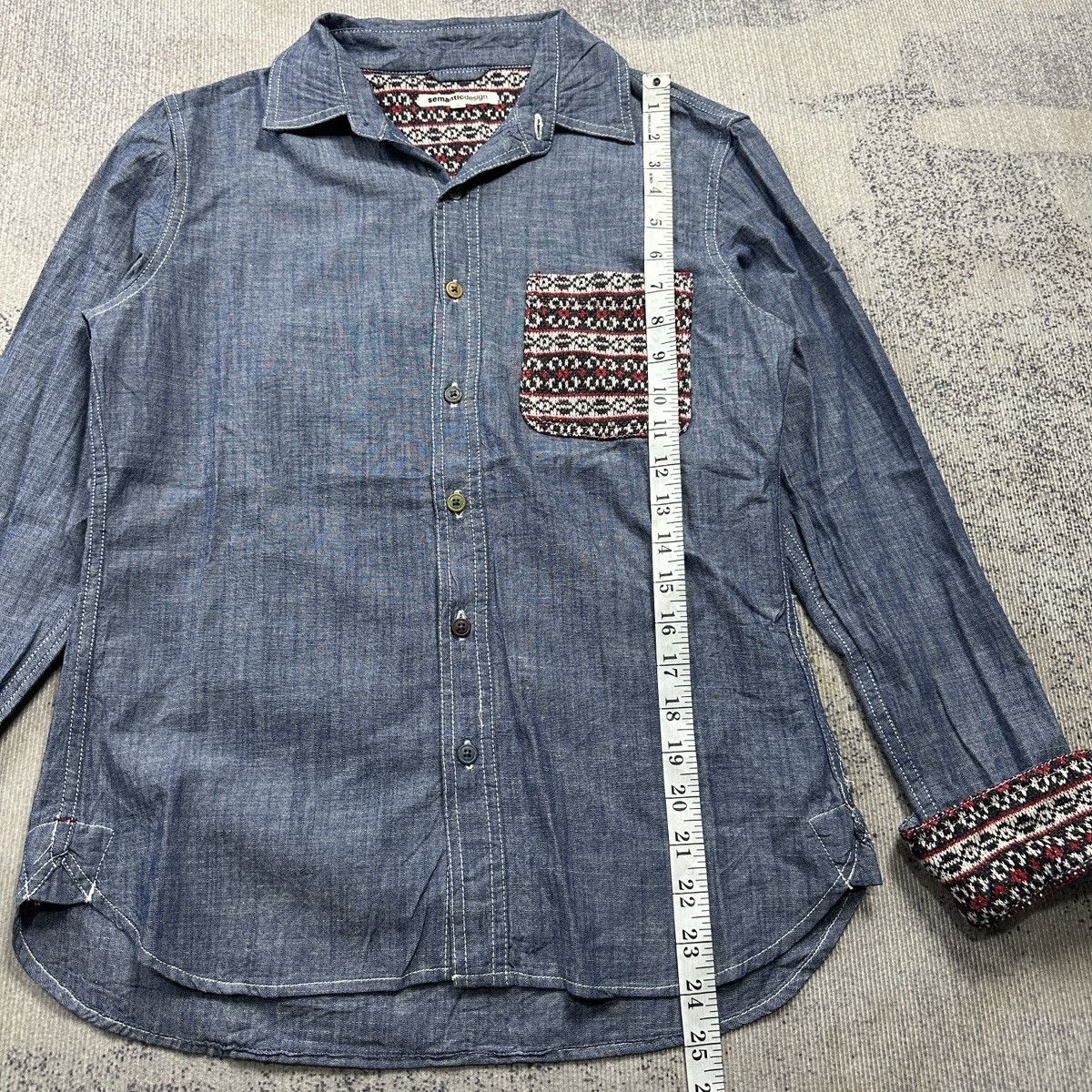semanticdesign Semanticdesign Shirt blue denim Size US S / EU 44-46 / 1 - 5 Thumbnail