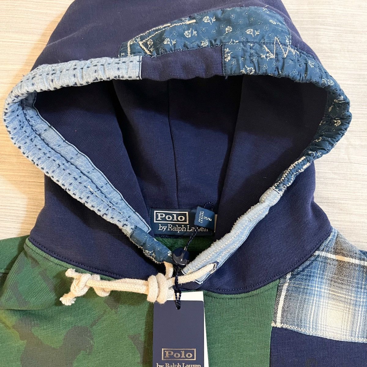 Polo Ralph Lauren Polo Ralph Lauren Patchwork pouch-pockets hoodie Americana Size US M / EU 48-50 / 2 - 9 Thumbnail