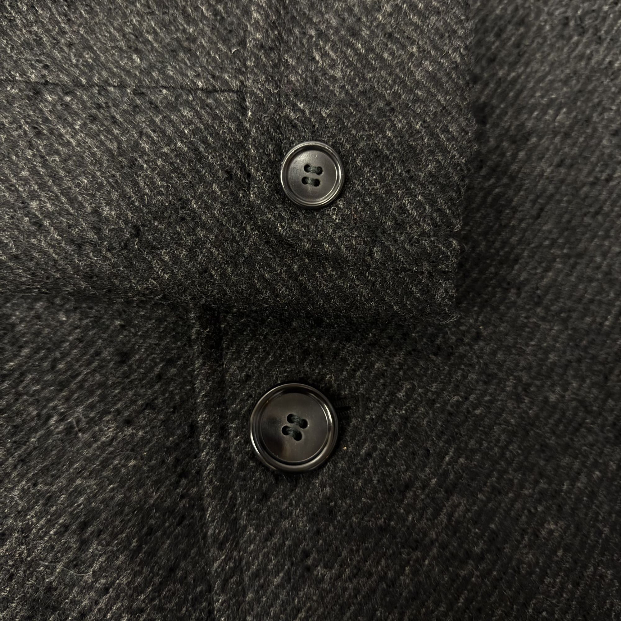 Other Vtg Robert Hall Charcoal TRENCH Coat Gentlemans Jacket Size 44R - 7 Thumbnail