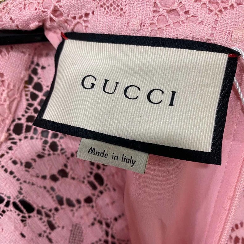 Gucci Gucci Floral lace bee dress 2506-Nextarrow Size ONE SIZE - 5 Thumbnail